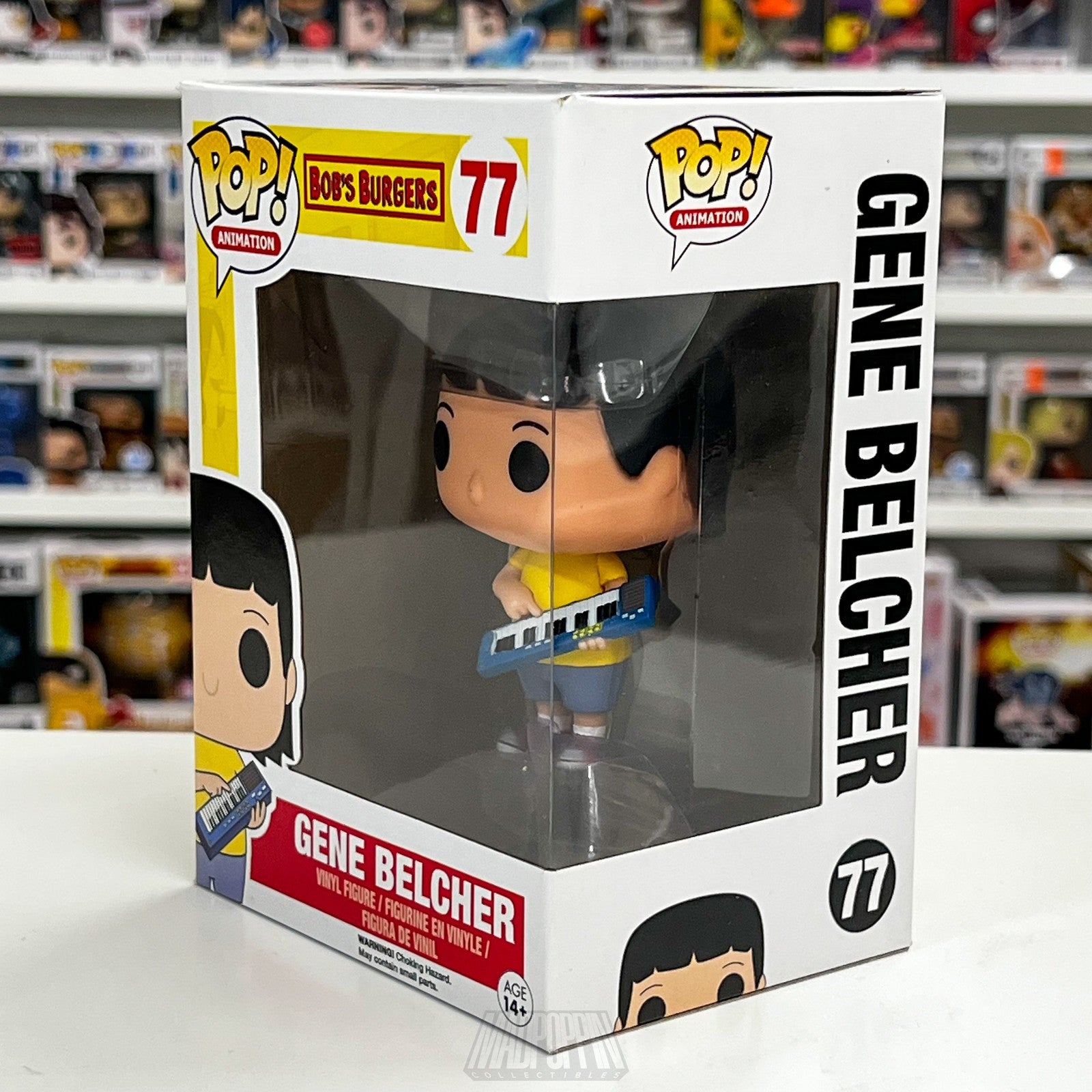 Funko Pop Bobs Burgers Gene Belcher Vinyl Figure 77 Keytar Animation Collectible