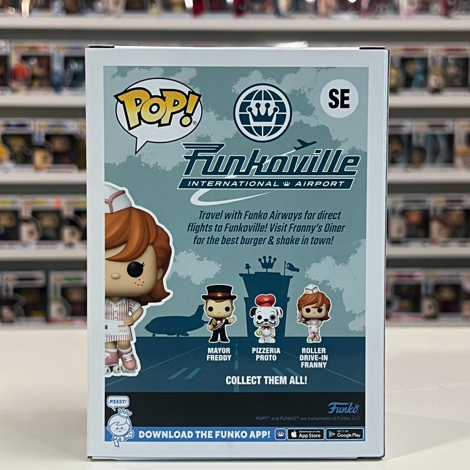 Funko Pop Funkoville Roller Drive In Franny SDCC 2024 Official Sticker SE