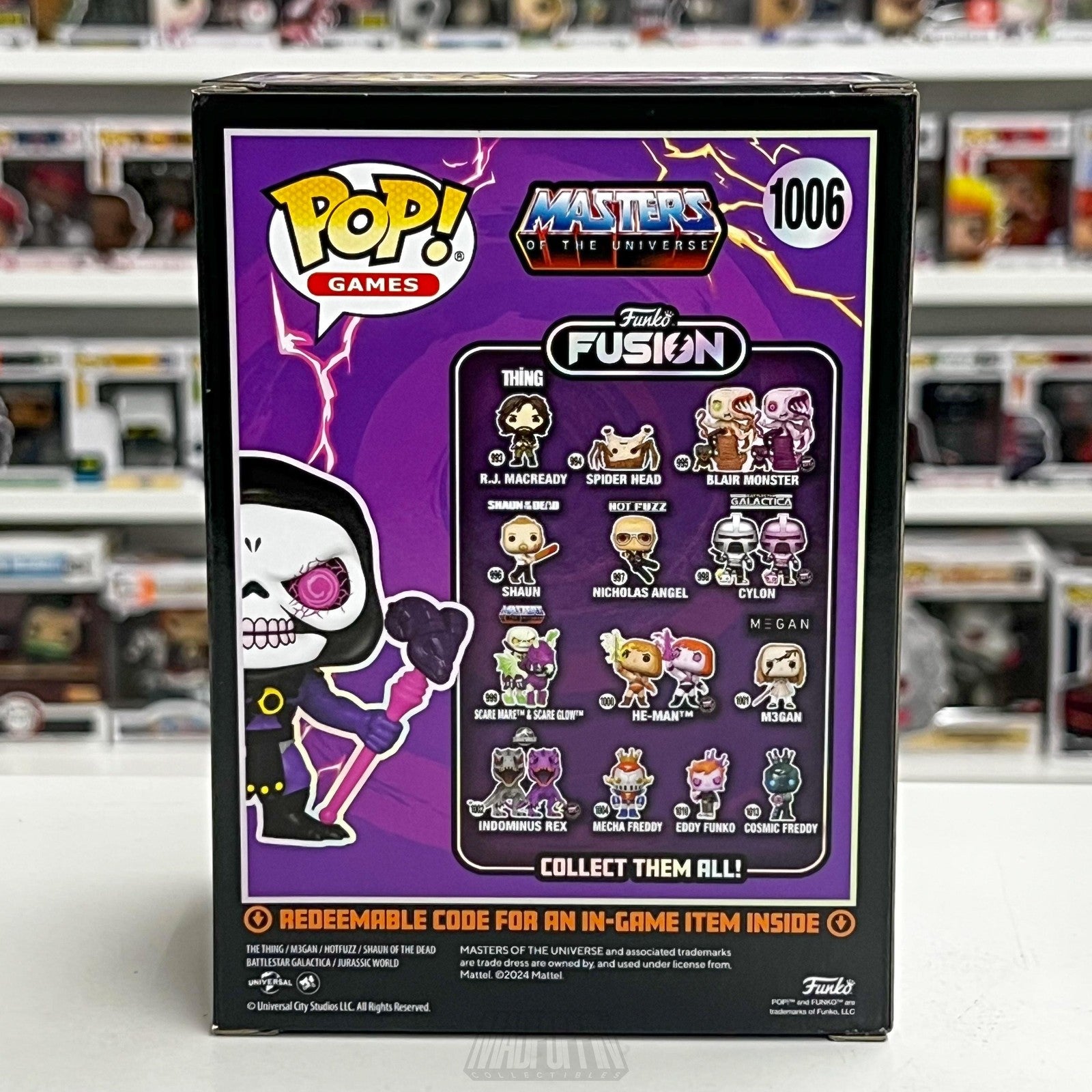 Funko Pop Fusion Skeletor 1006 NYCC 2024 Exclusive Masters Universe 1000 PCS