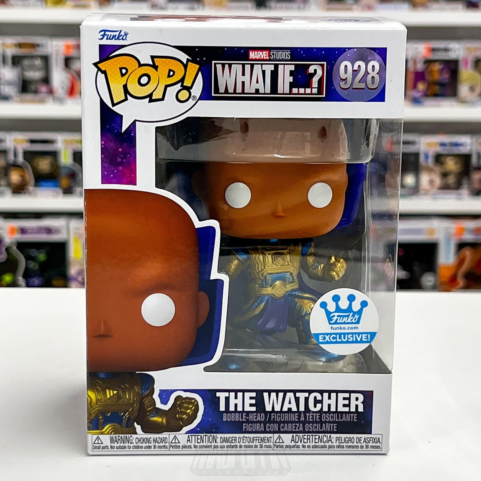 Funko Pop Marvel What If The Watcher #928 Funko Shop Exclusive Vinyl Bobble-Head0