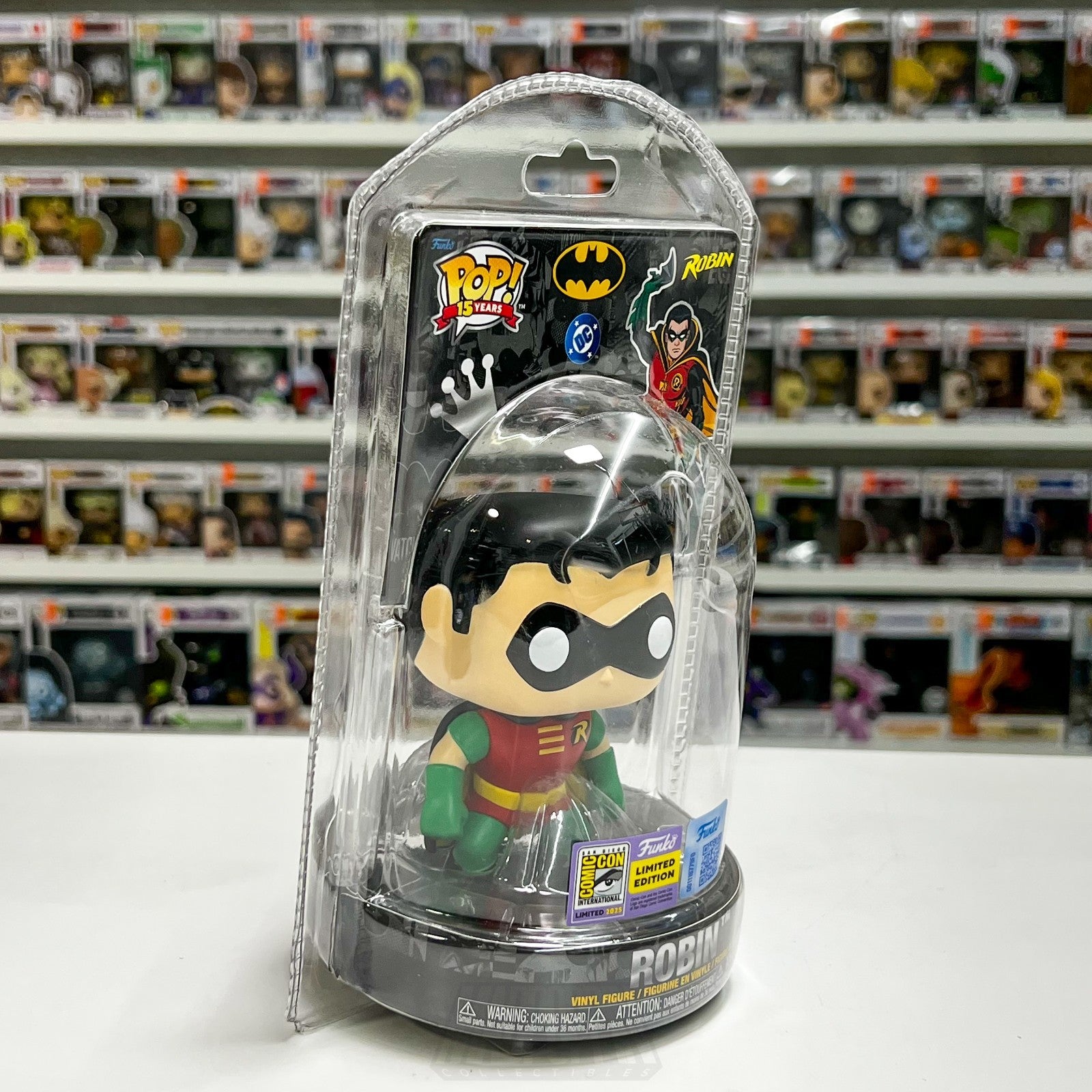 Funko Pop DC Heroes Robin Clamshell SDCC 2025 Exclusive LE 2010 Pcs Boy Wonder