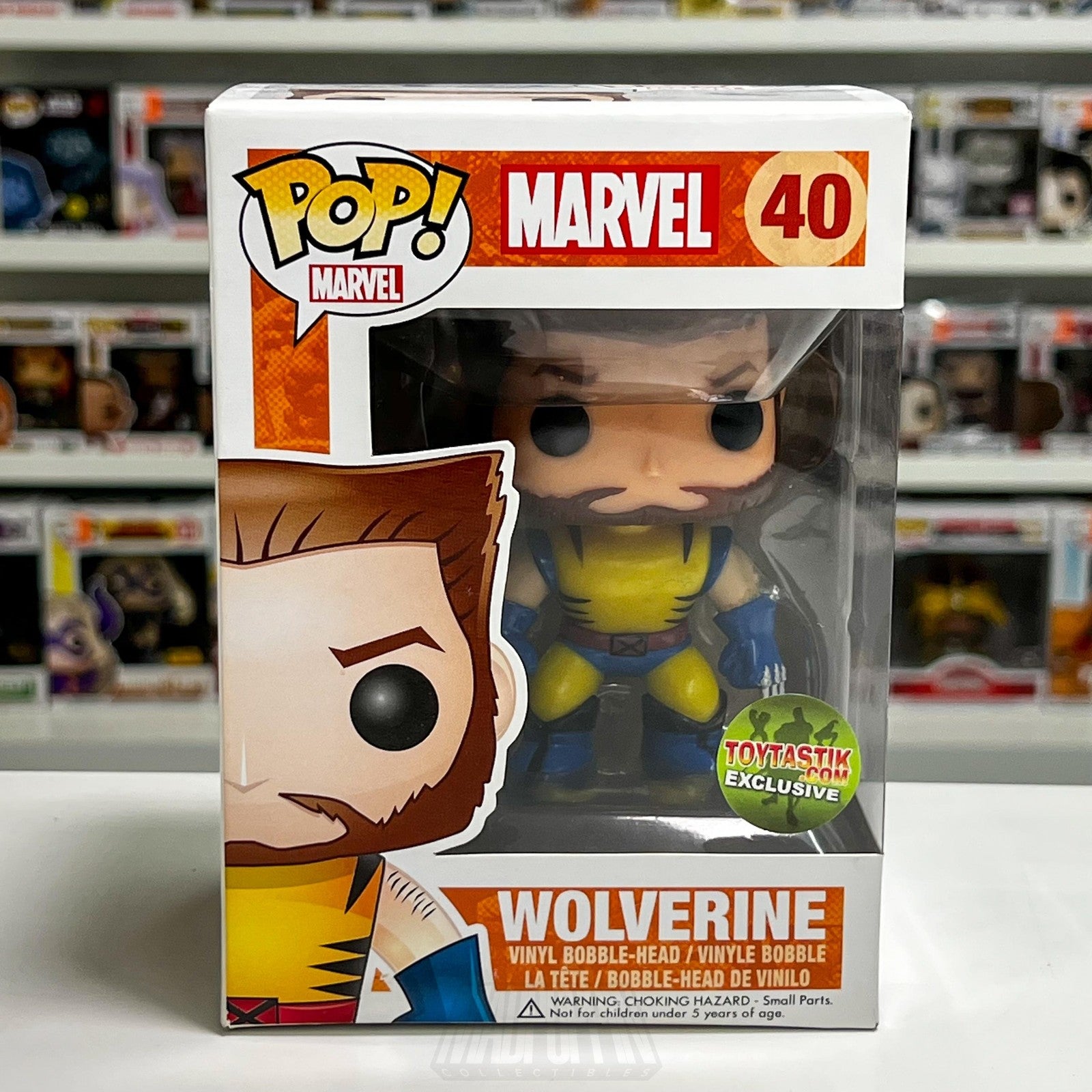 Funko Pop Marvel Wolverine Unmasked 40 Toytastik VAULTED Vinyl Armor SUPER RARE
