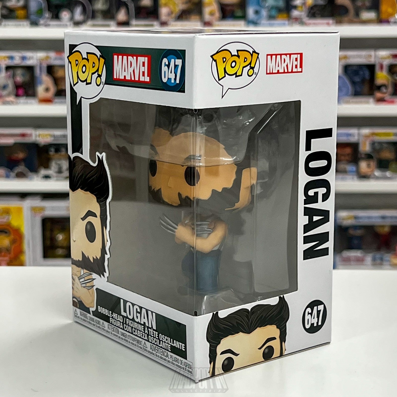 Funko Pop Marvel Logan 647 X-Men Origins Wolverine Bobble-Head Vinyl Figure New