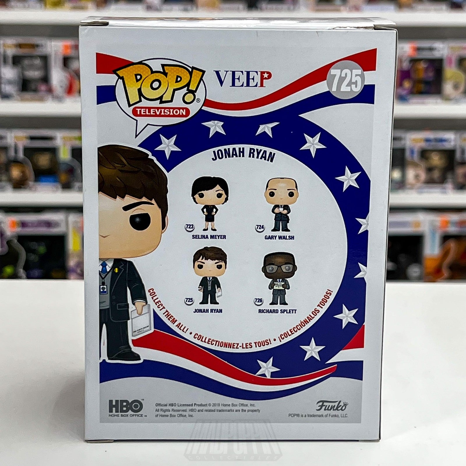 Funko Pop Television Veep Jonah Ryan #725 Vinyl Figure HBO With Box 2018 TV3
