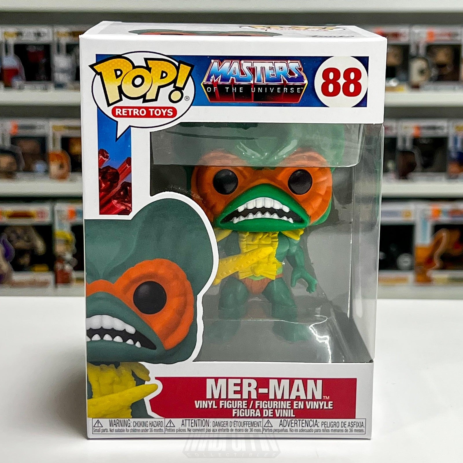 Funko Pop Retro Toys Masters of the Universe MOTU Mer-Man #88 Vinyl Figure Toy