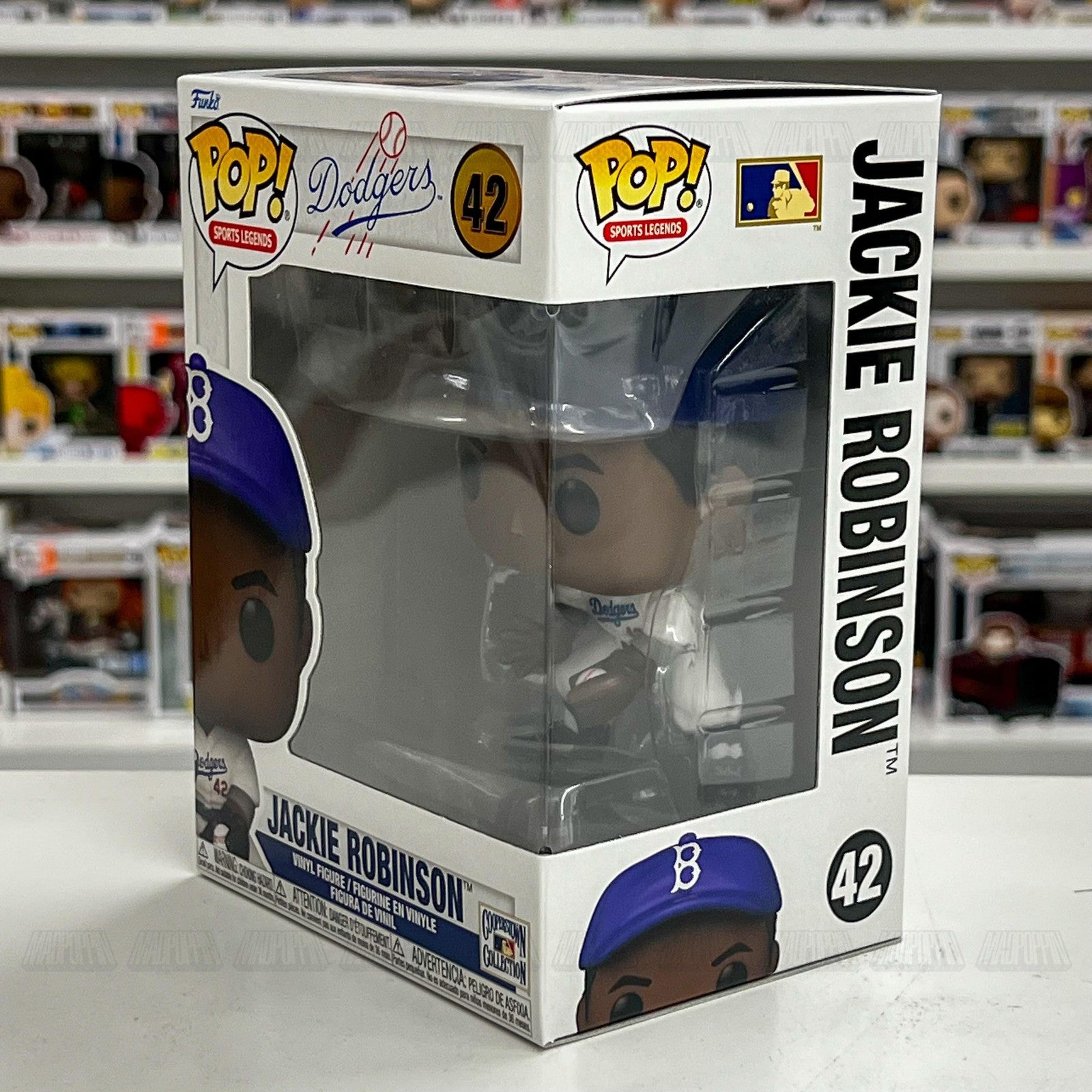 Funko Pop Jackie Robinson Dodgers 42 MLB Sports Legends Vinyl Figure New
