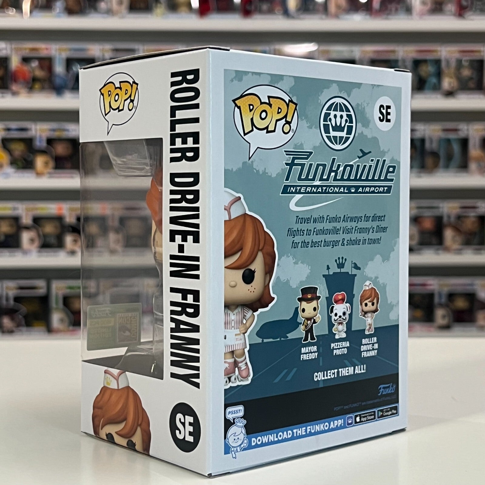 Funko Pop Funkoville Roller Drive In Franny SDCC 2024 Official Sticker SE