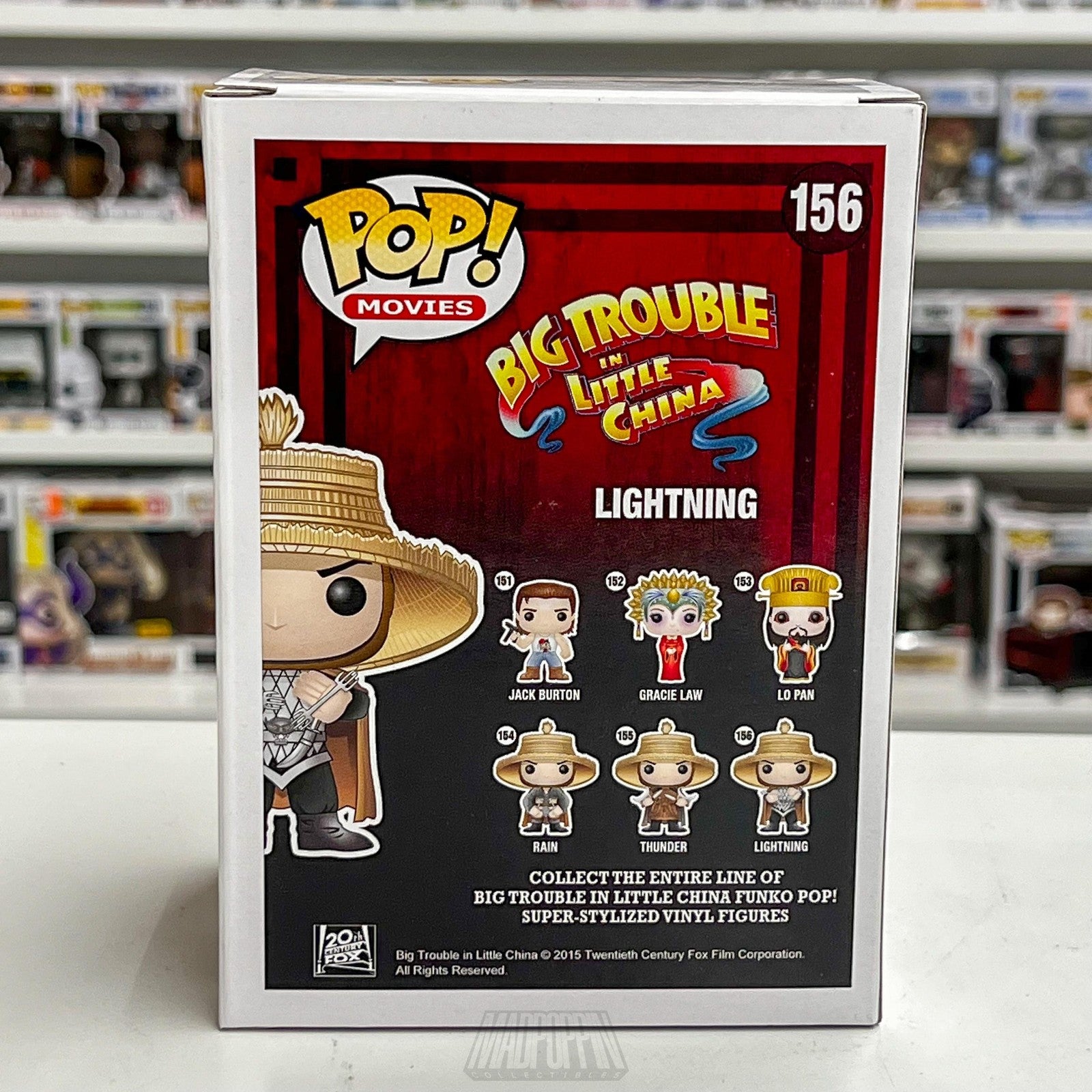 Funko Pop Lightning 156 Big Trouble in Little China Vinyl Figure New Collectible