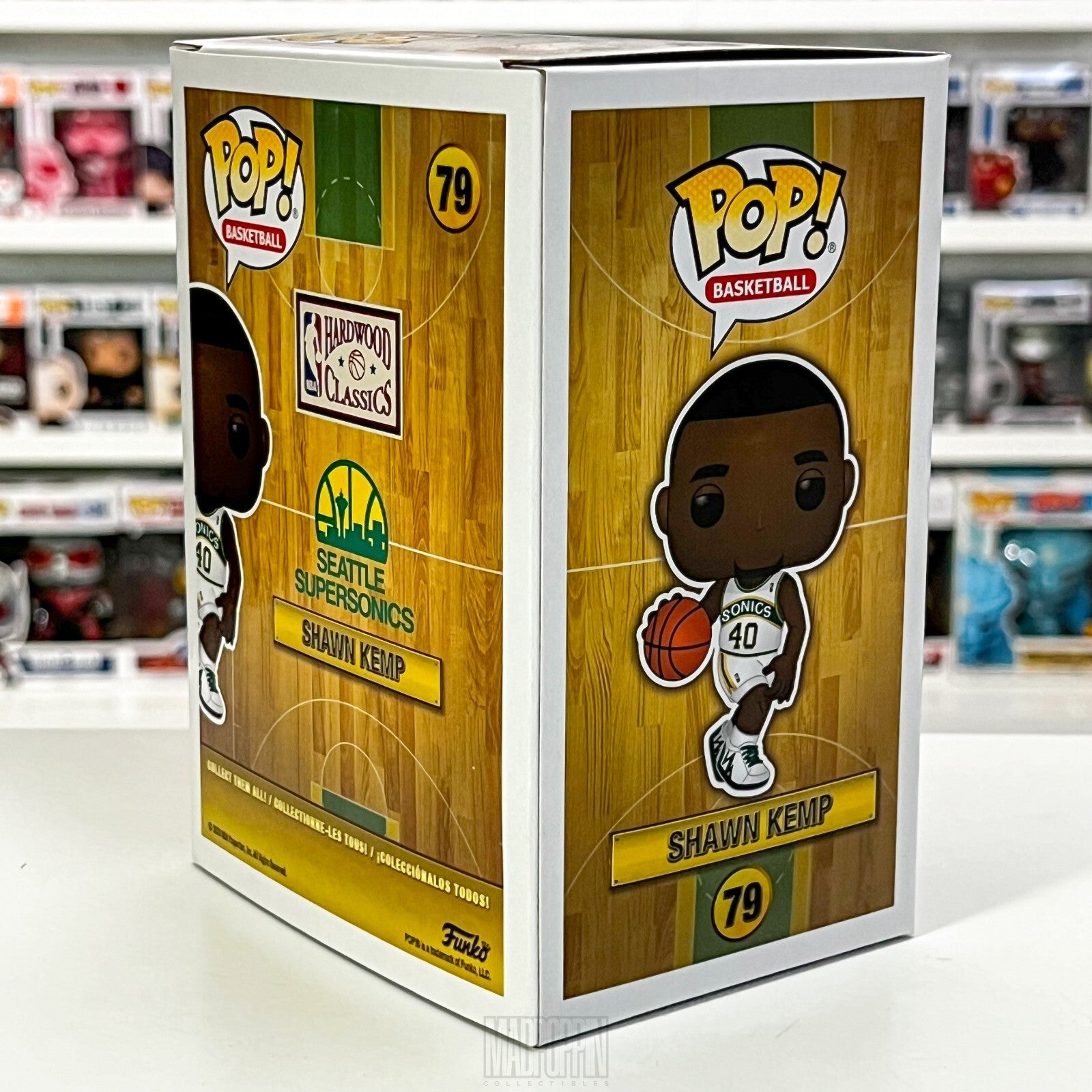 Funko Pop NBA Basketball Seattle Supersonics Shawn Kemp Home Jersey Vaulted 79