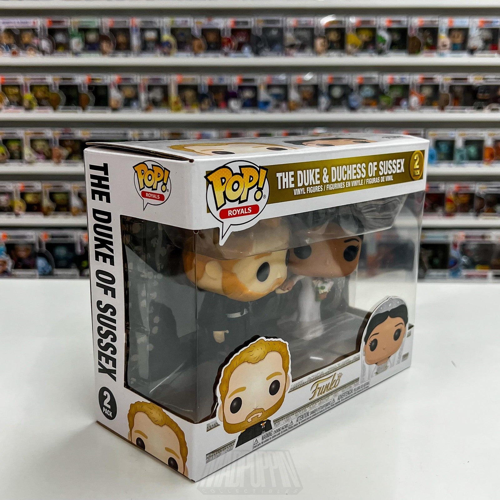 Funko Pop The Royal Wedding Duke & Duchess of Sussex Harry Megan 2 Pack Figures