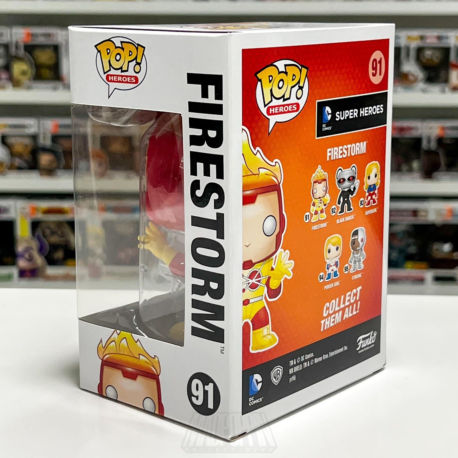 Funko Pop Heroes DC Comics Super Heroes Firestorm 91 Vinyl Figure New in Box