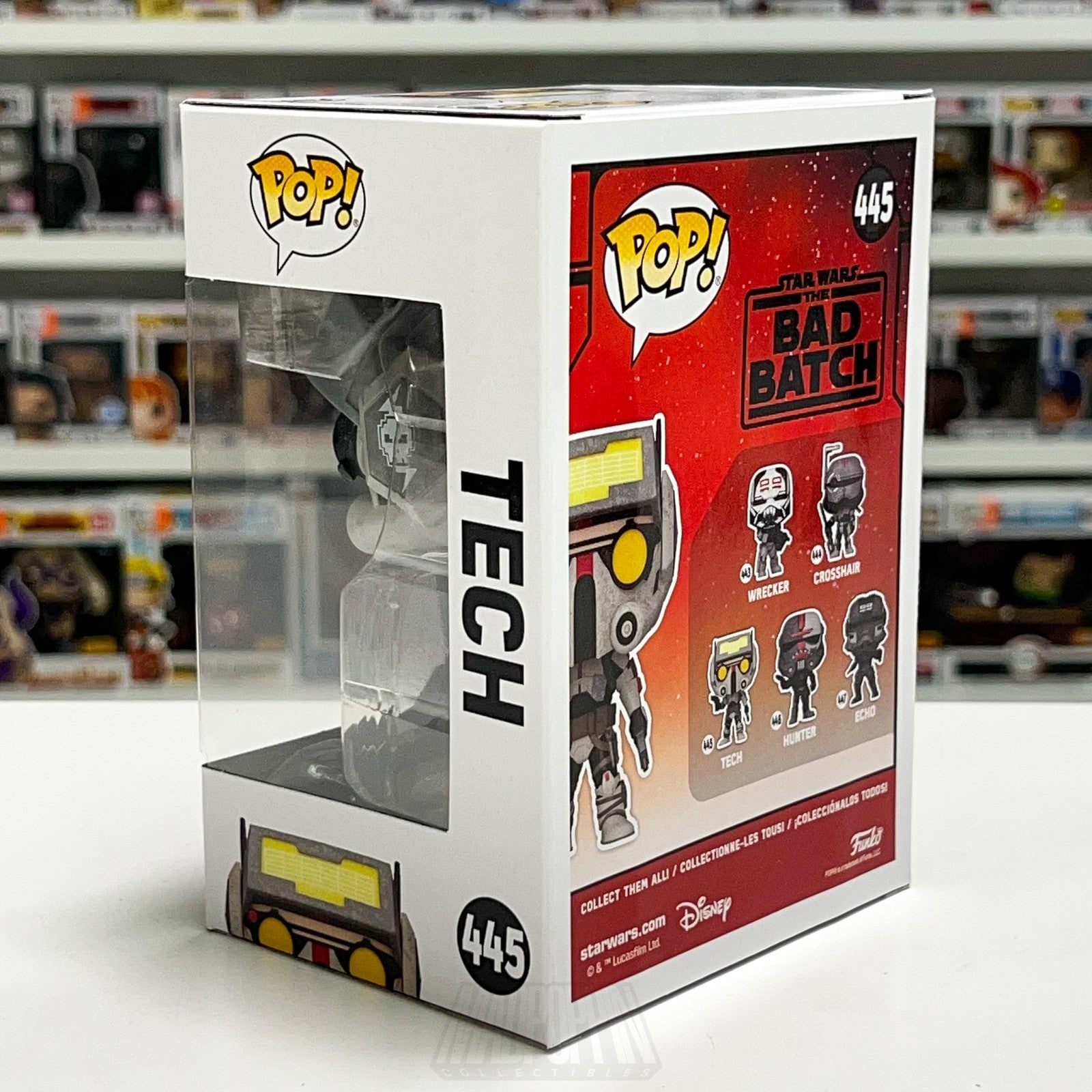 Funko Pop Star Wars The Bad Batch Tech 445 Bobble-Head Vinyl Figure New in Box