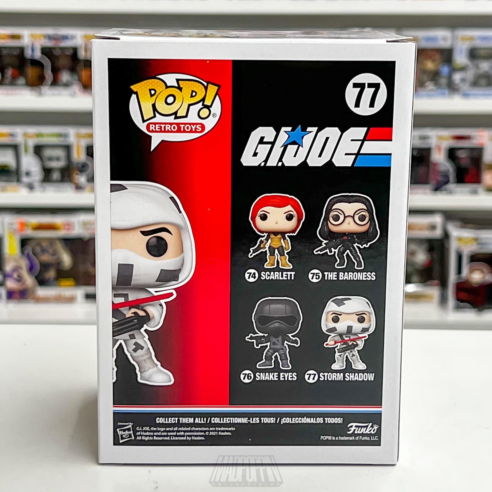Funko Pop GI Joe Storm Shadow #77 Retro Toys Vinyl Figure New in Box Collector