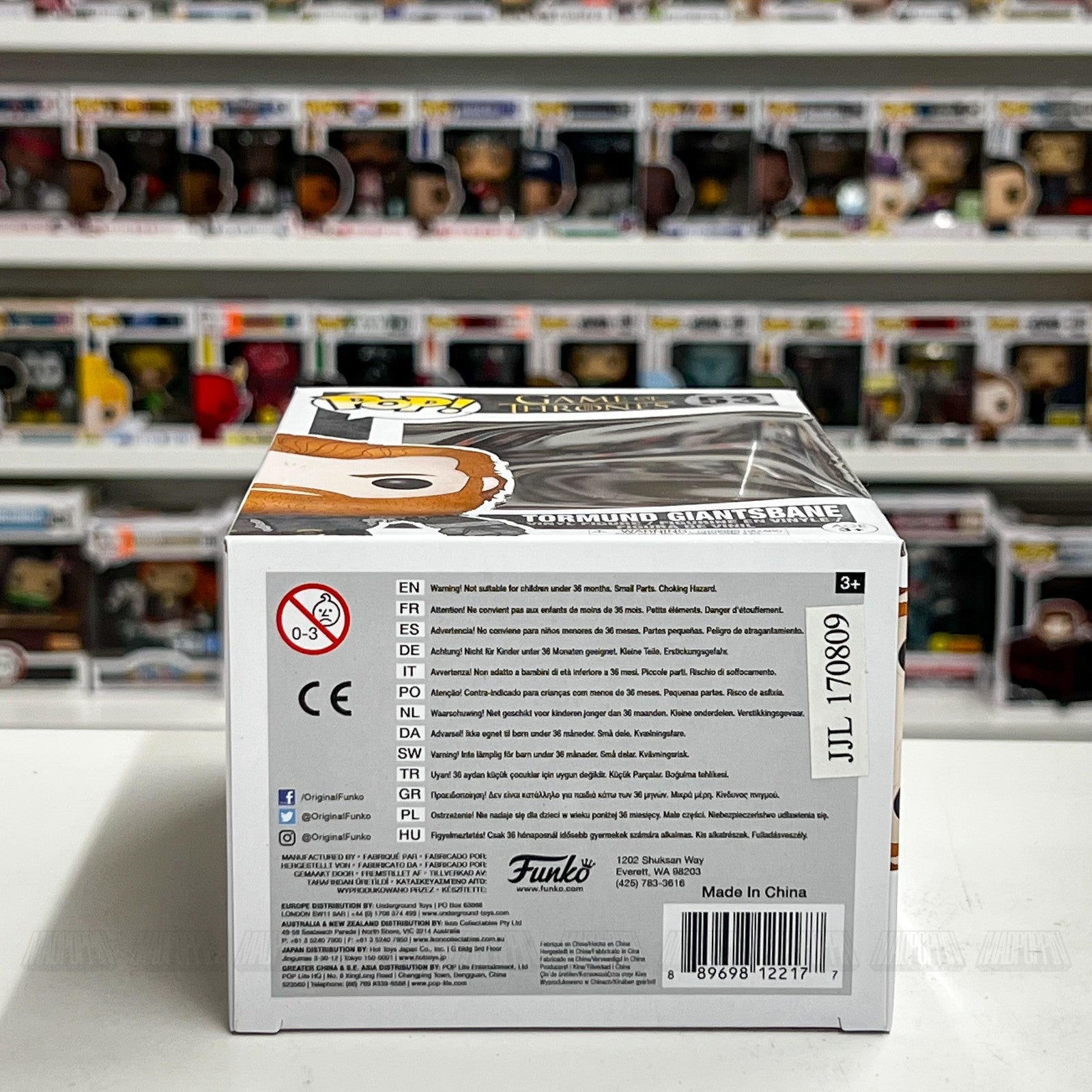 Funko Pop Game of Thrones Tormund Giantsbane 53 Vinyl Figure Edition 7 New Box