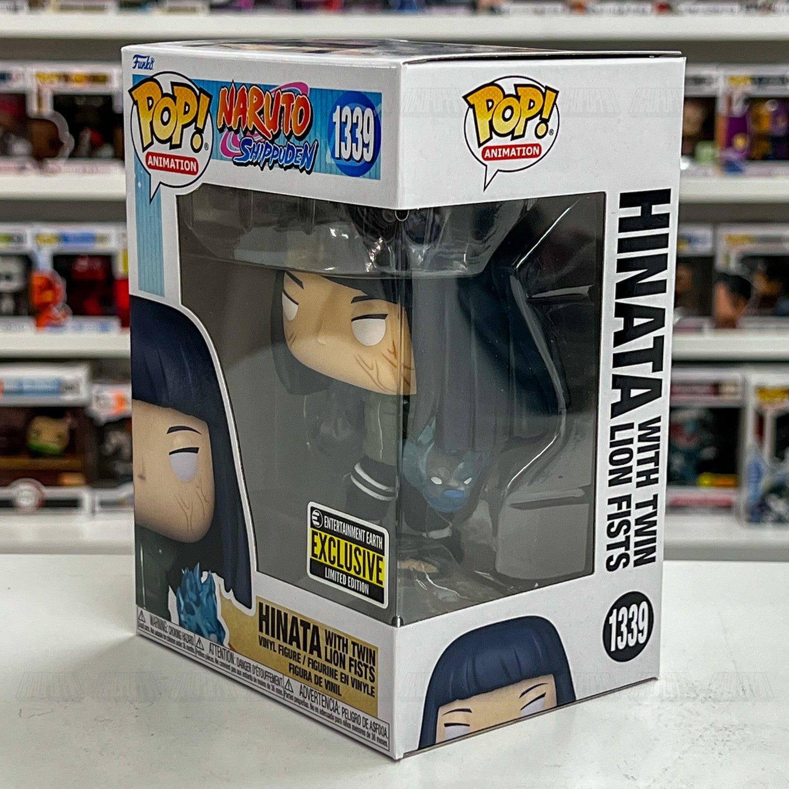 Funko Pop Naruto Shippuden Hinata Twin Lion Fists 1339 EE Exclusive Figure New