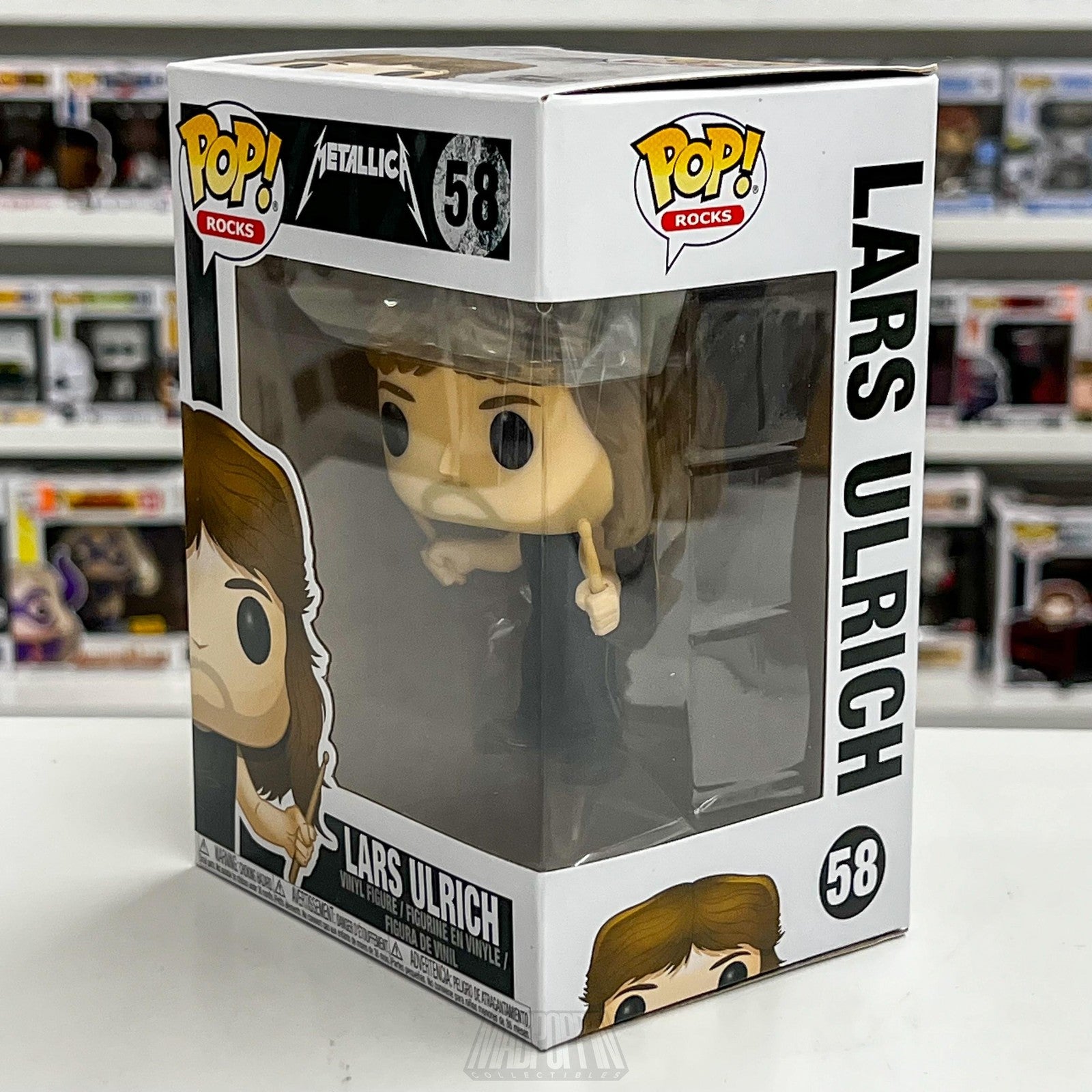 Funko Pop Rocks Metallica Lars Ulrich 58 Vinyl Figure New Box Collectible Gift