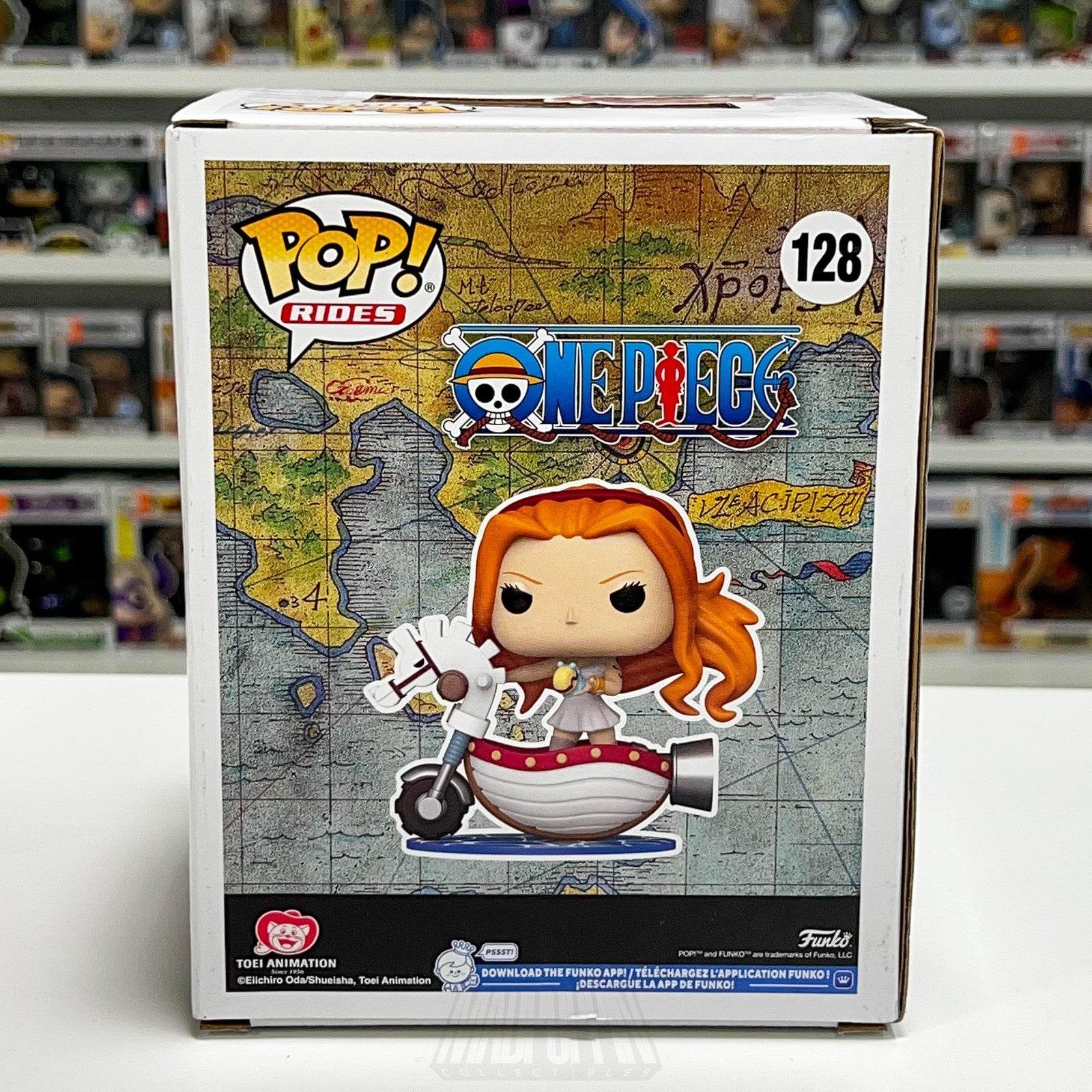 Funko Pop Rides 128 Nami White Hobby Horse One Piece Wondercon Limited Anime NIB