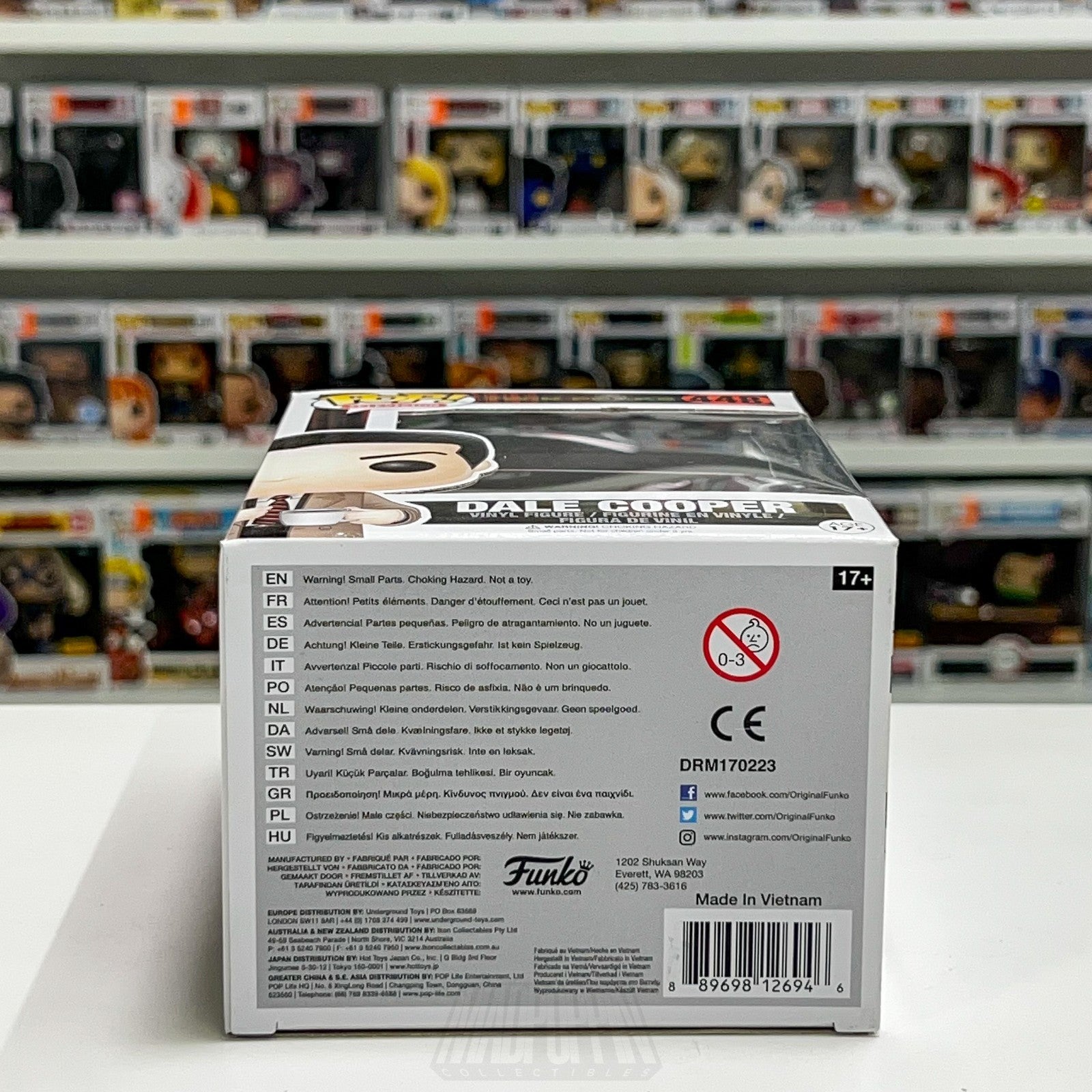 Funko Pop Television Twin Peaks Dale Cooper FBI Agent Vaulted 448 Coffee Mug ABC