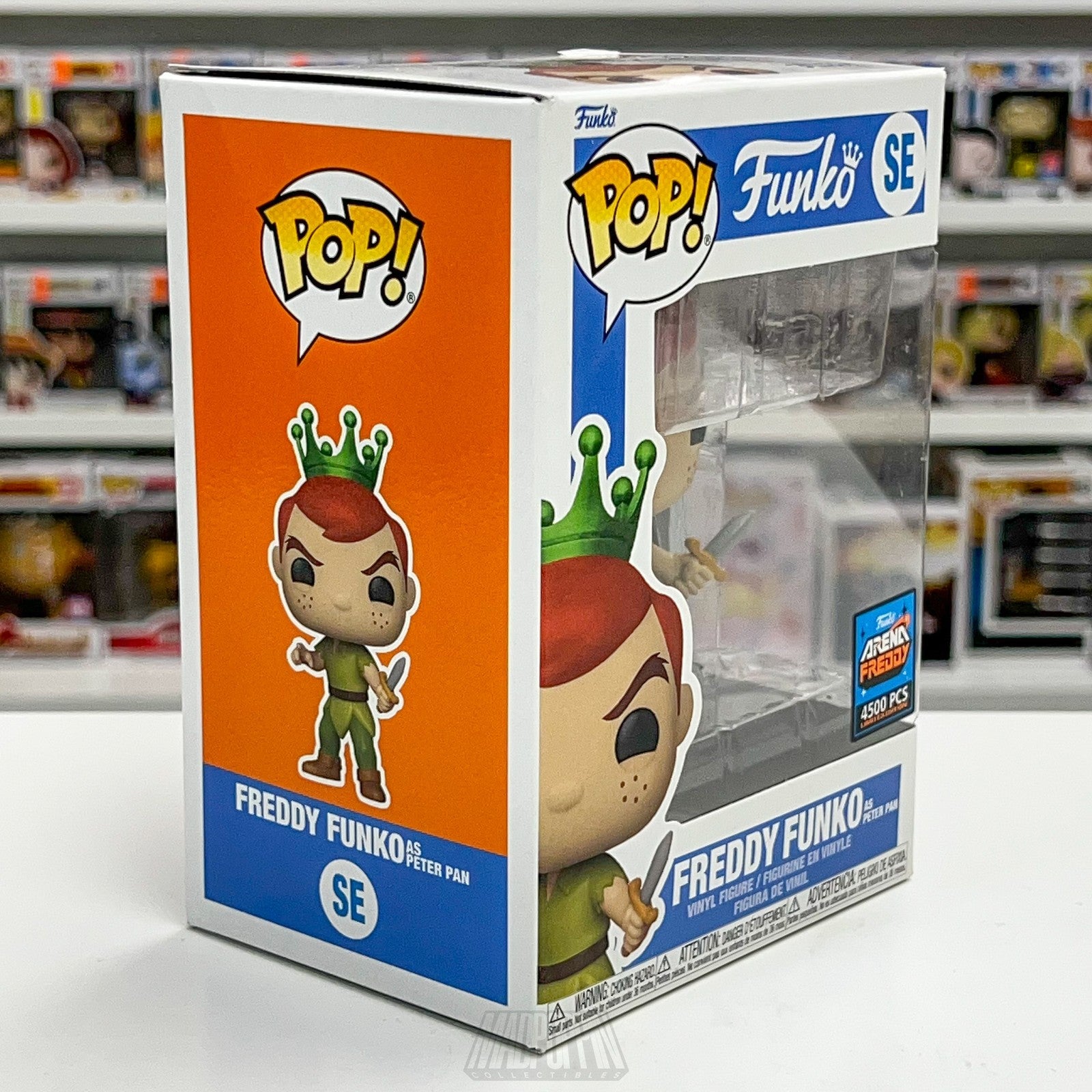 Freddy Funko as Peter Pan Pop! Vinyl Figure LE 4500 Disney 70th Anniversary SE