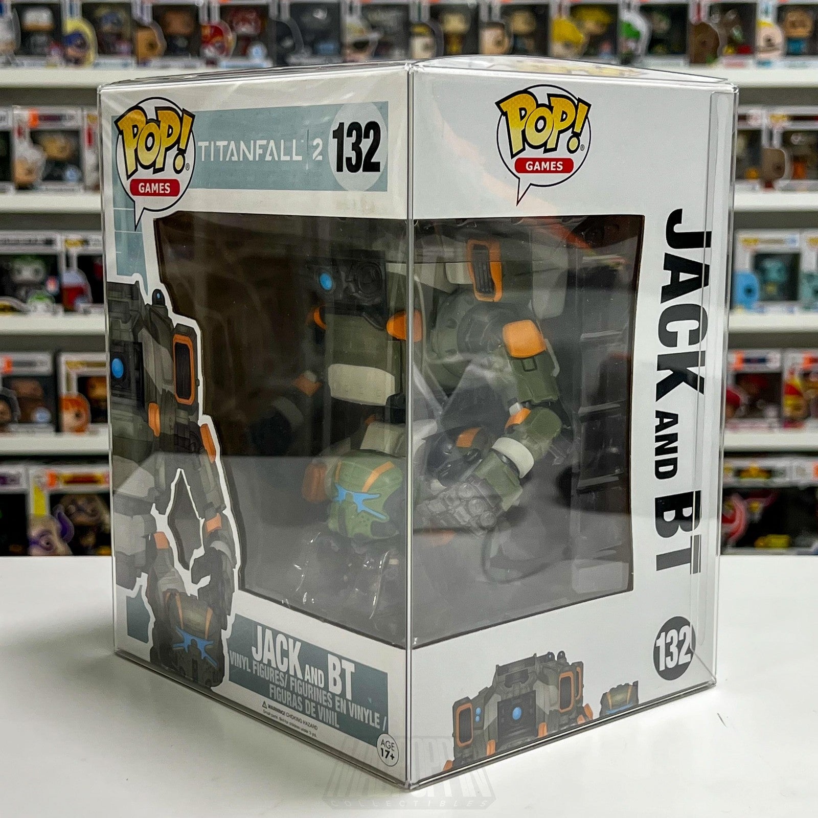 Funko Pop Video Games Titanfall 2 Jack and BT 132 Vaulted Vinyl Protector MINT