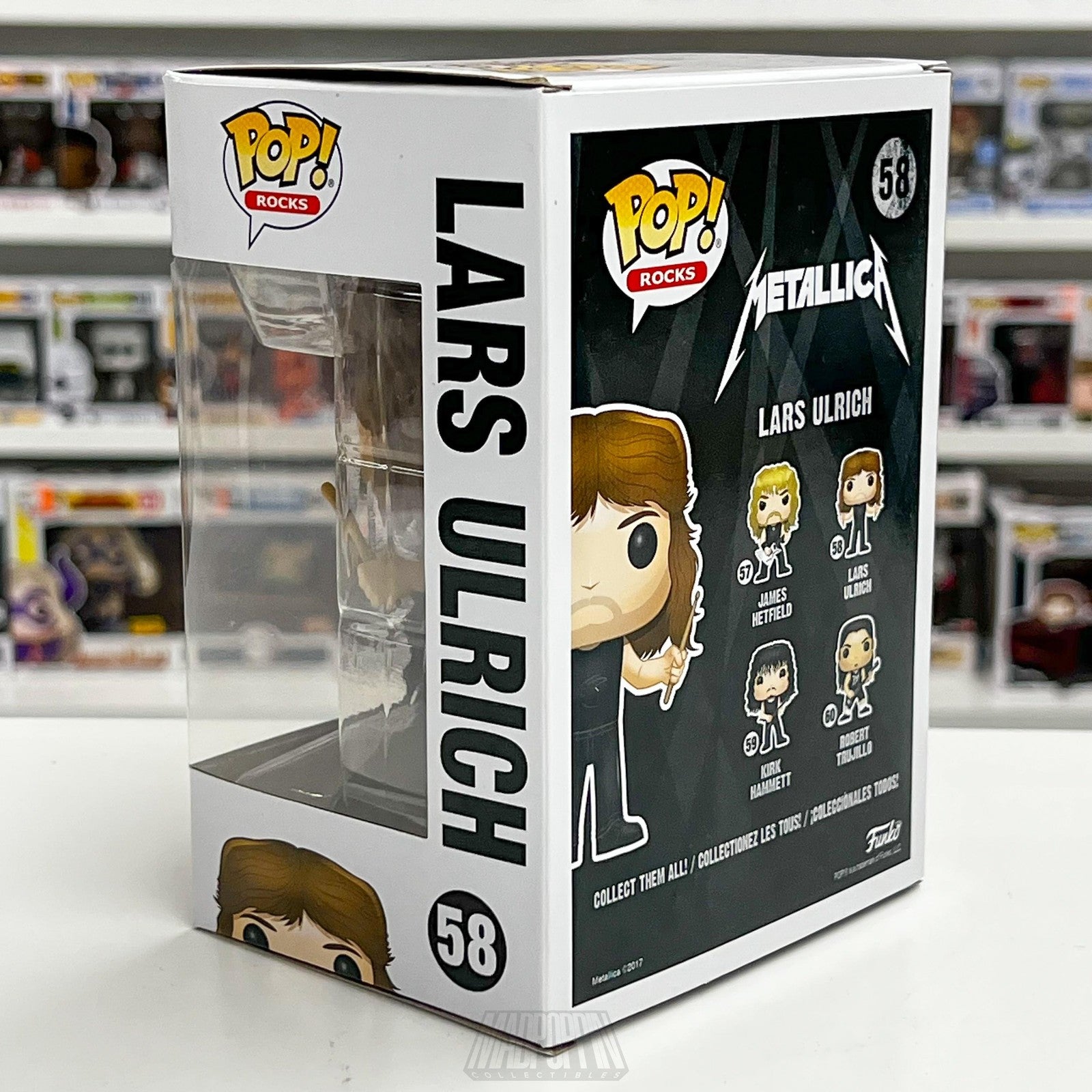 Funko Pop Rocks Metallica Lars Ulrich 58 Vinyl Figure New Box Collectible Gift
