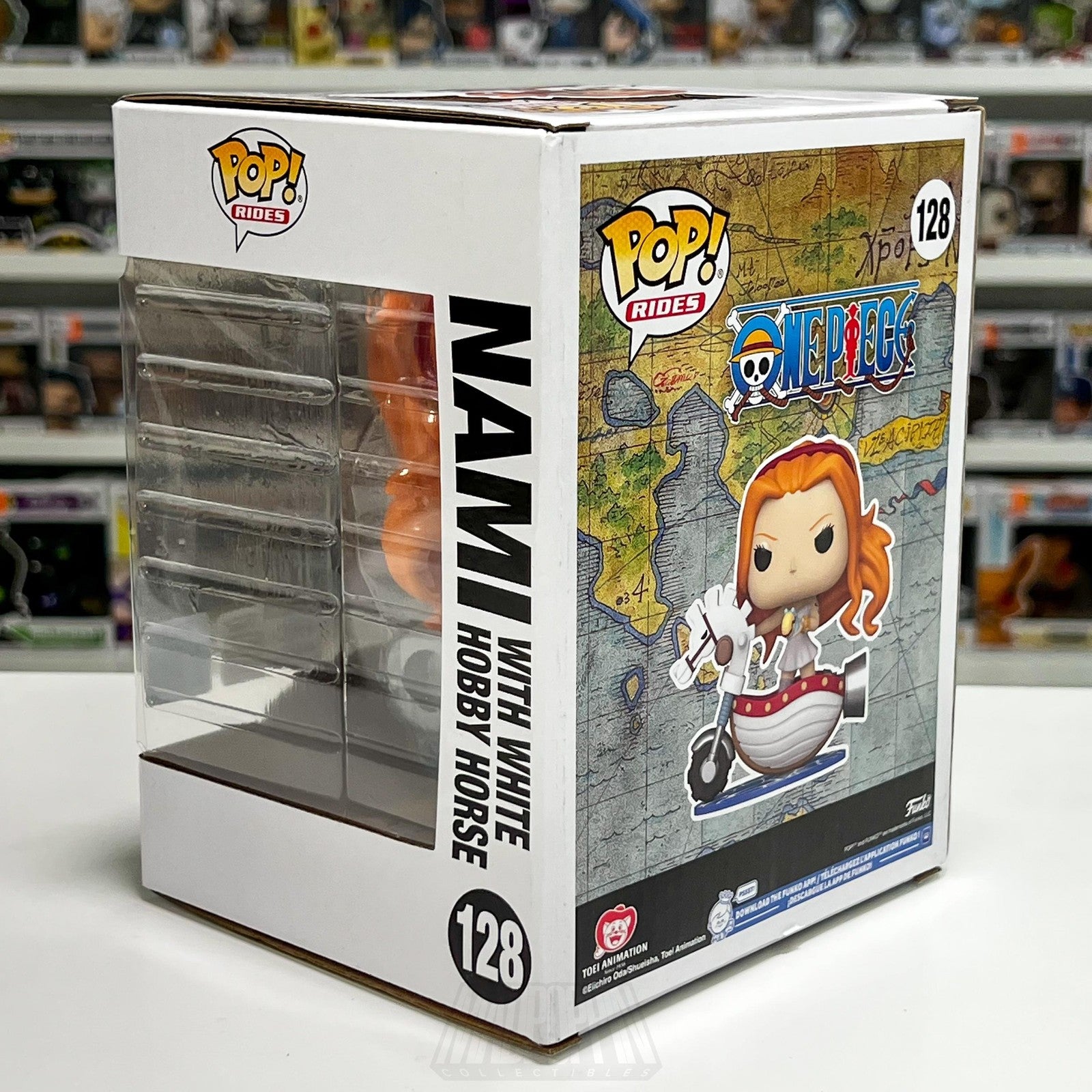 Funko Pop Rides 128 Nami White Hobby Horse One Piece Wondercon Limited Anime NIB