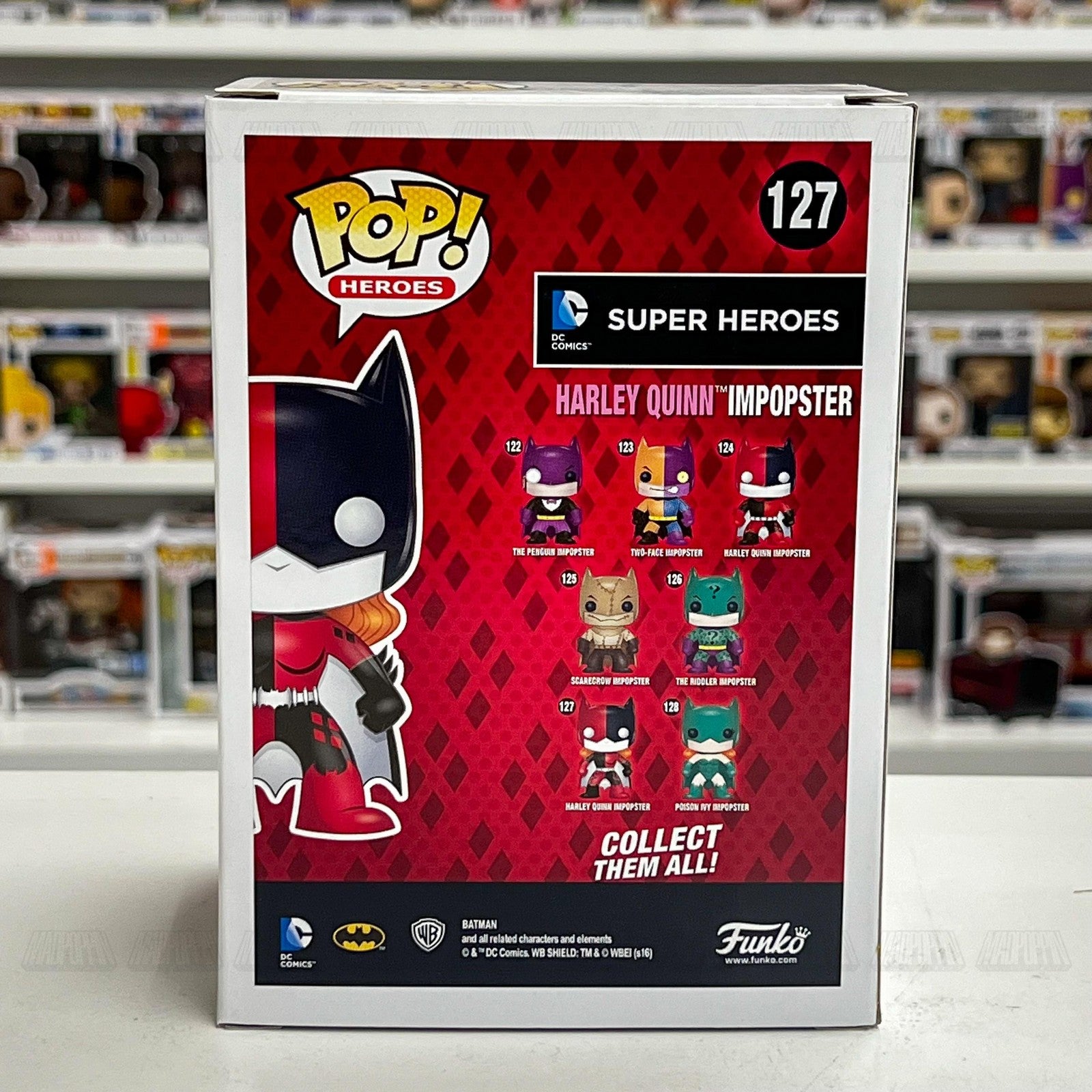 Funko Pop Harley Quinn Impopster 127 DC Comics Super Heroes Vinyl Figure New