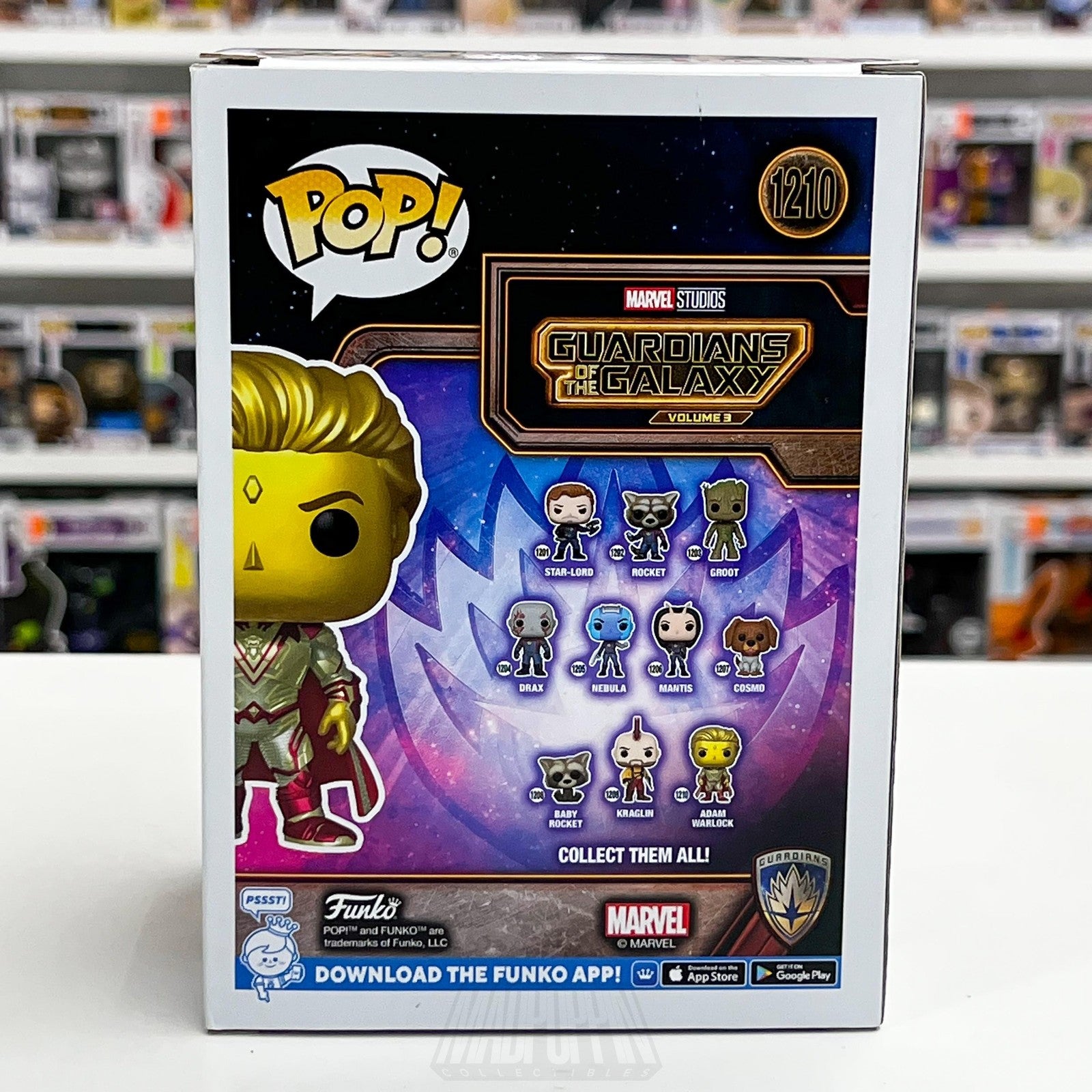 Funko Pop Marvel Adam Warlock 1210 Guardians of the Galaxy Vol 3 Bobblehead3