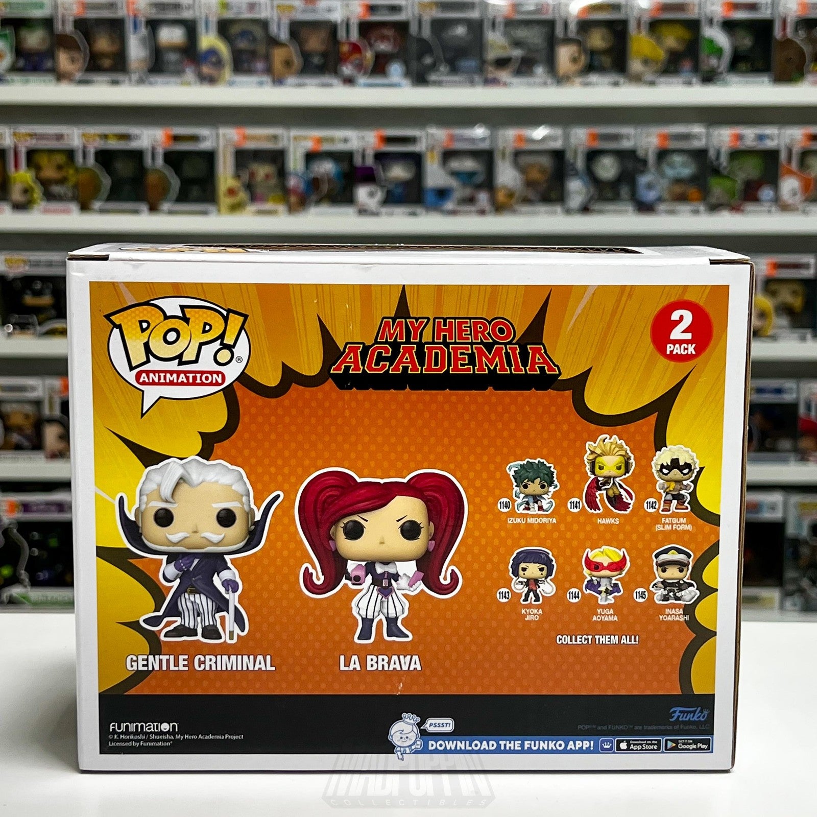 Funko Pop Anime Expo My Hero Academia Gentle Criminal & La Brava 2 Pack 2022 Toy