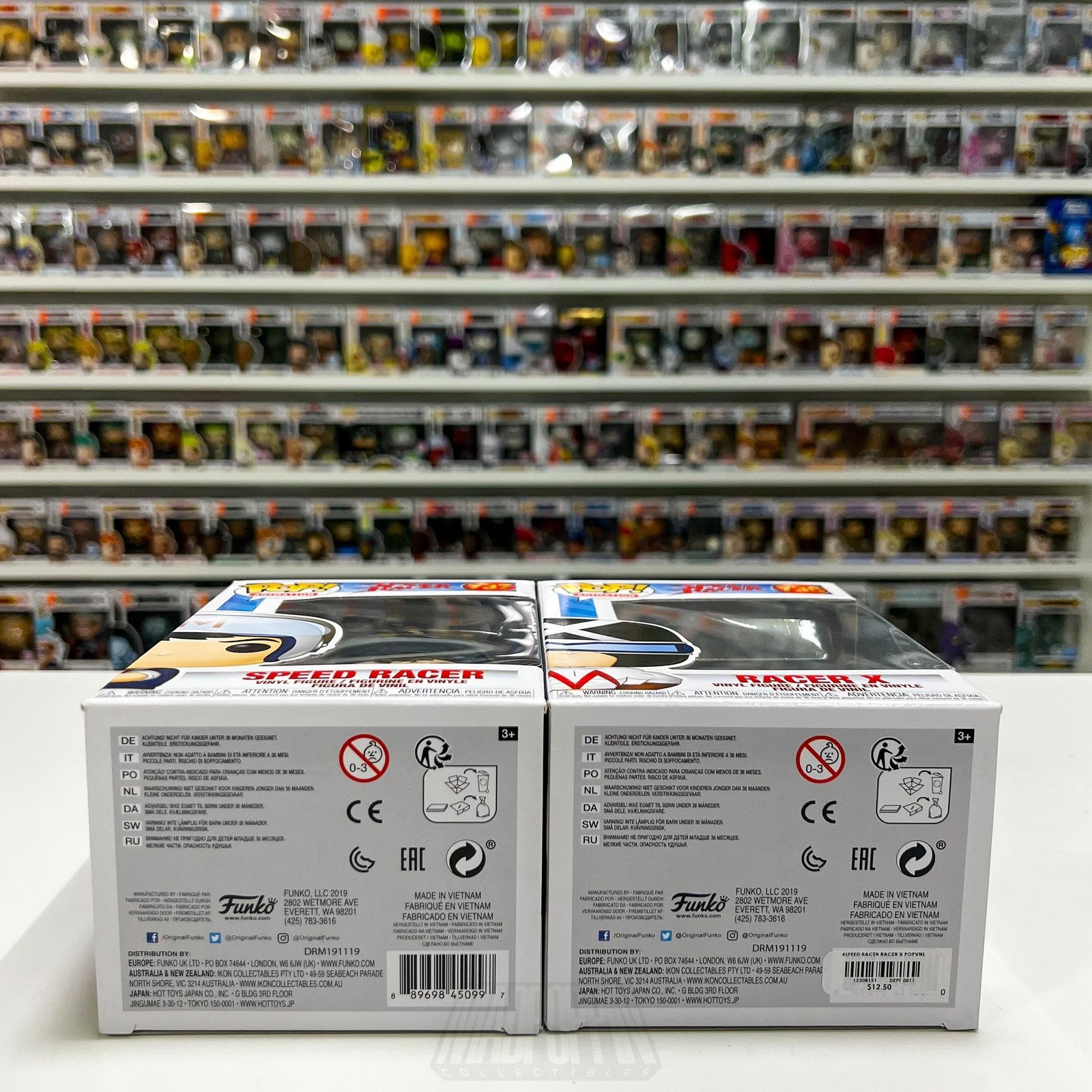 Funko Pop Animation Speed Racer & Racer X 737 738 Set BobbleHead Toy Anime NIB