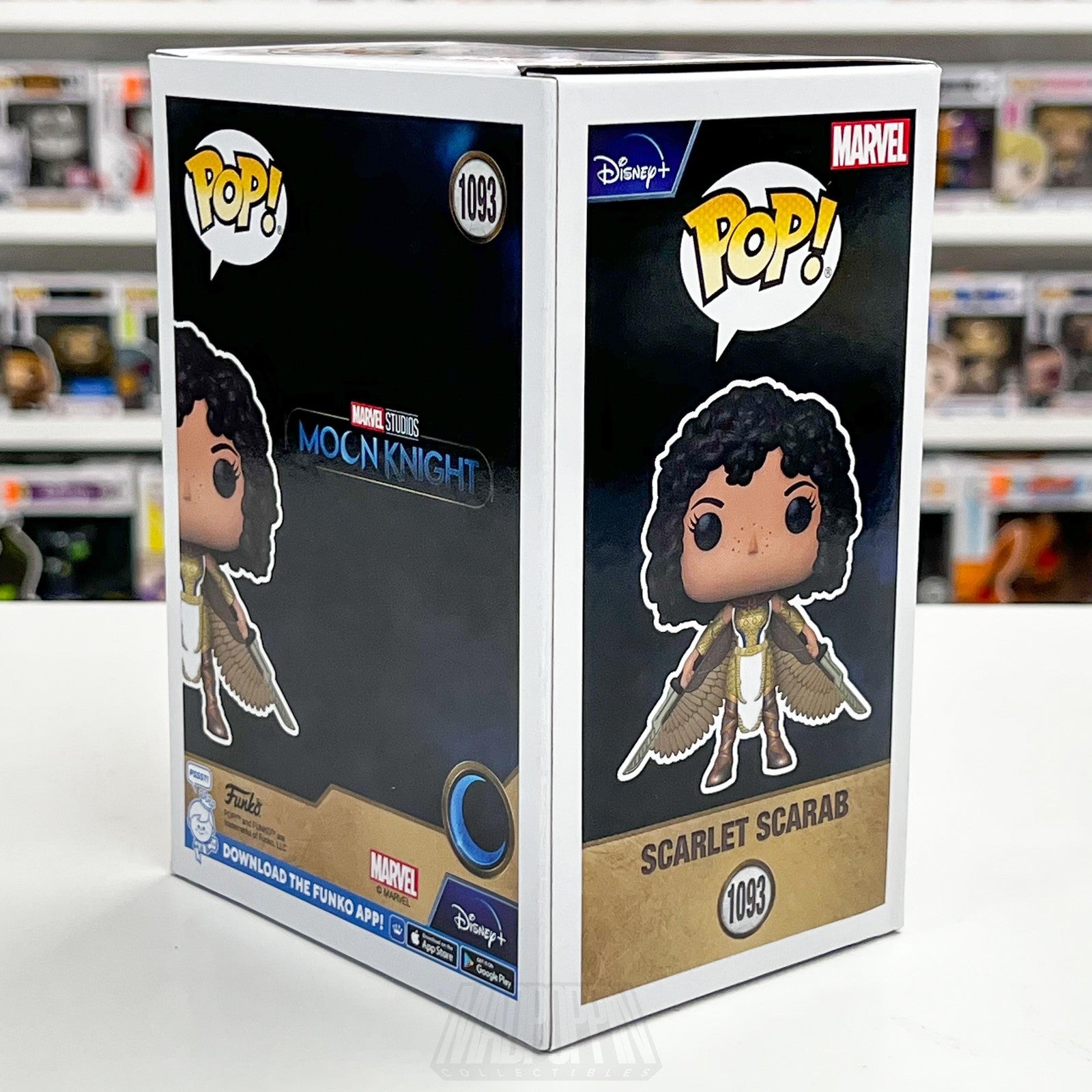 Funko Pop Marvel Moon Knight Scarlet Scarab 1093 Bobble-Head 2022 Summer LE SDCC4