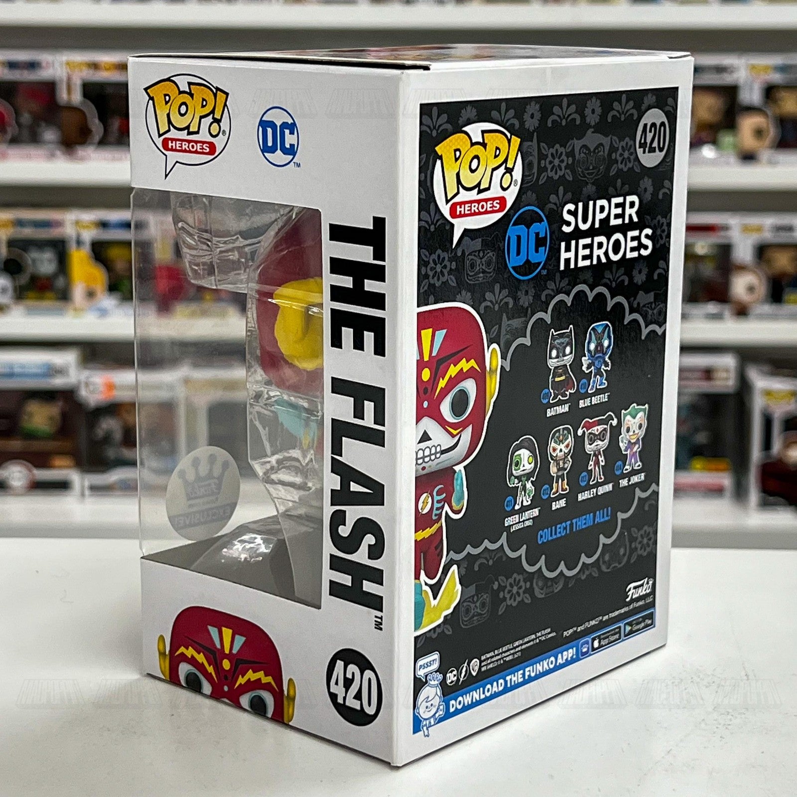 Funko Pop Super Heroes The Flash 420 Dia De Los DC Exclusive Figure Funko.com