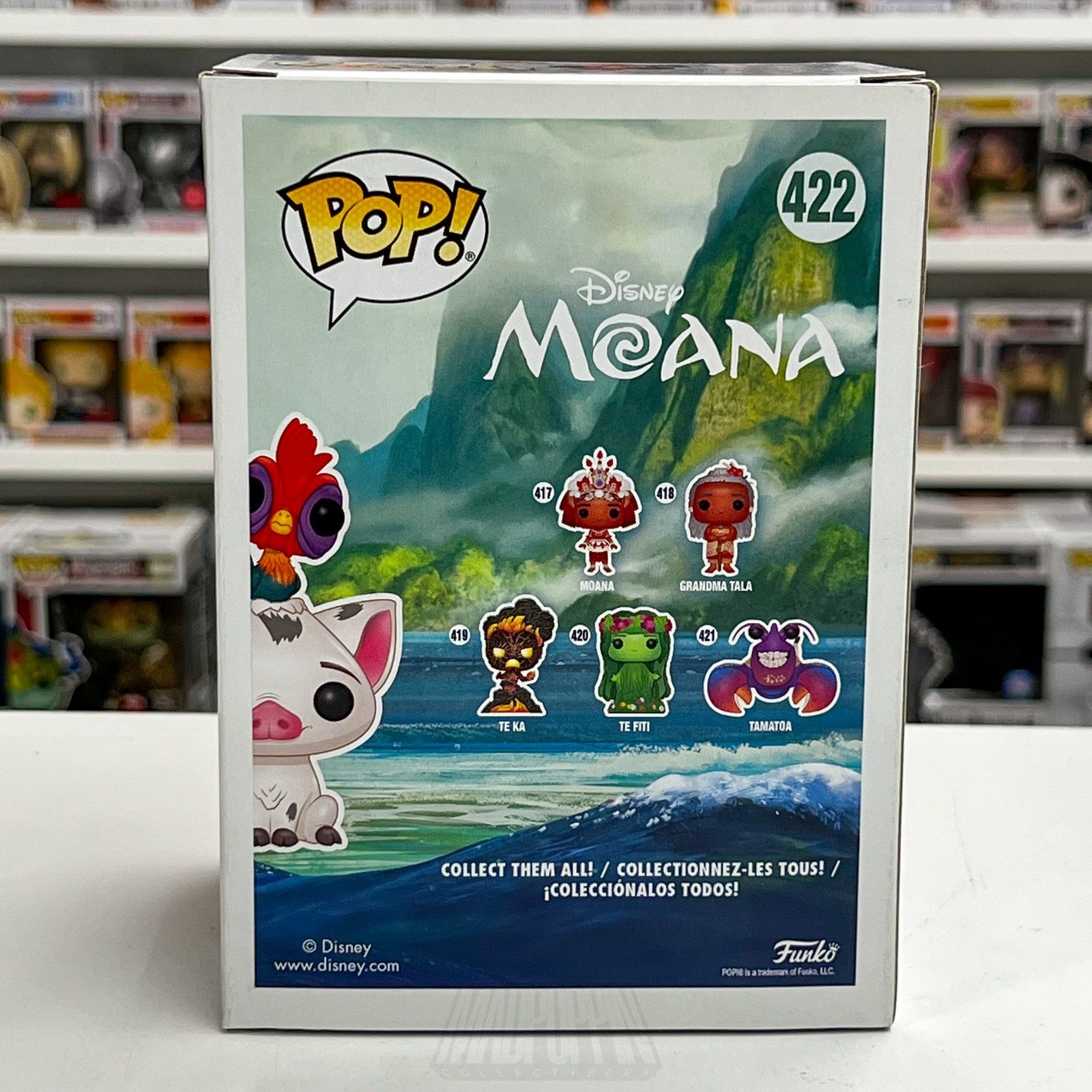 Funko Pop Disney Moana Pua & Hei Hei Amazon 422 Cute Rooster Piget Vinyl Figure3