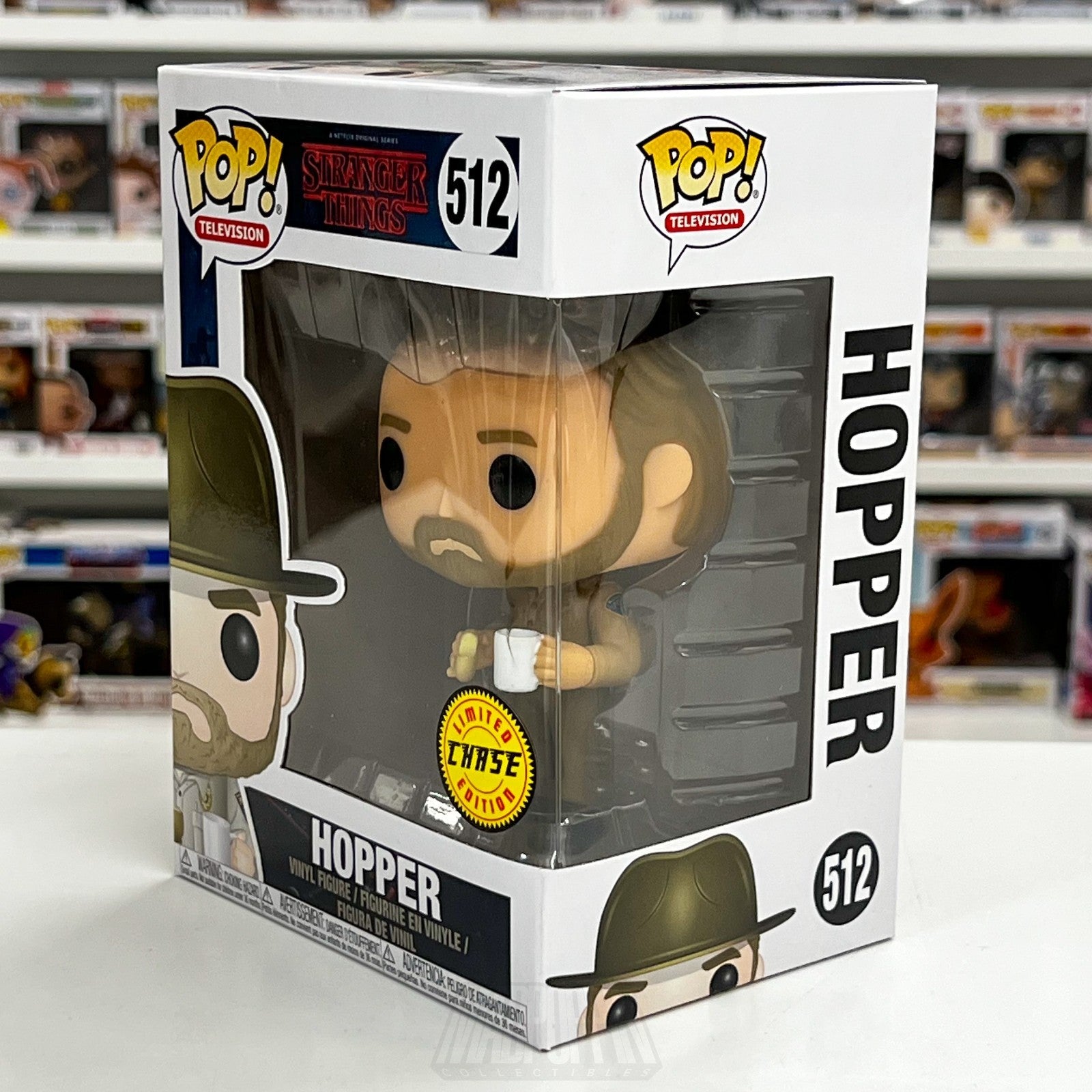 Funko Pop Television Stranger Things Hopper w/Donut Chase 512 Toy Vinyl Figure1