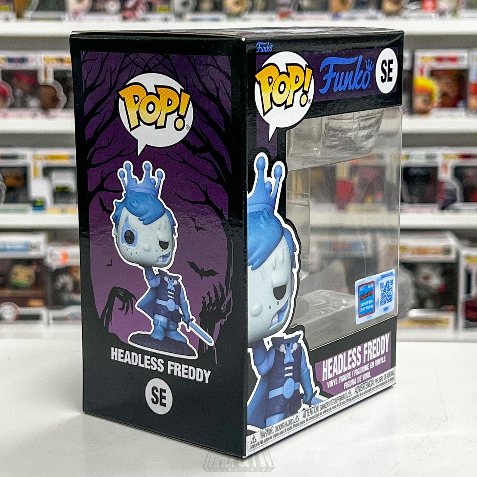 Funko Pop Headless Freddy SE NYCC 2024 Limited Vinyl Figure Official Sticker