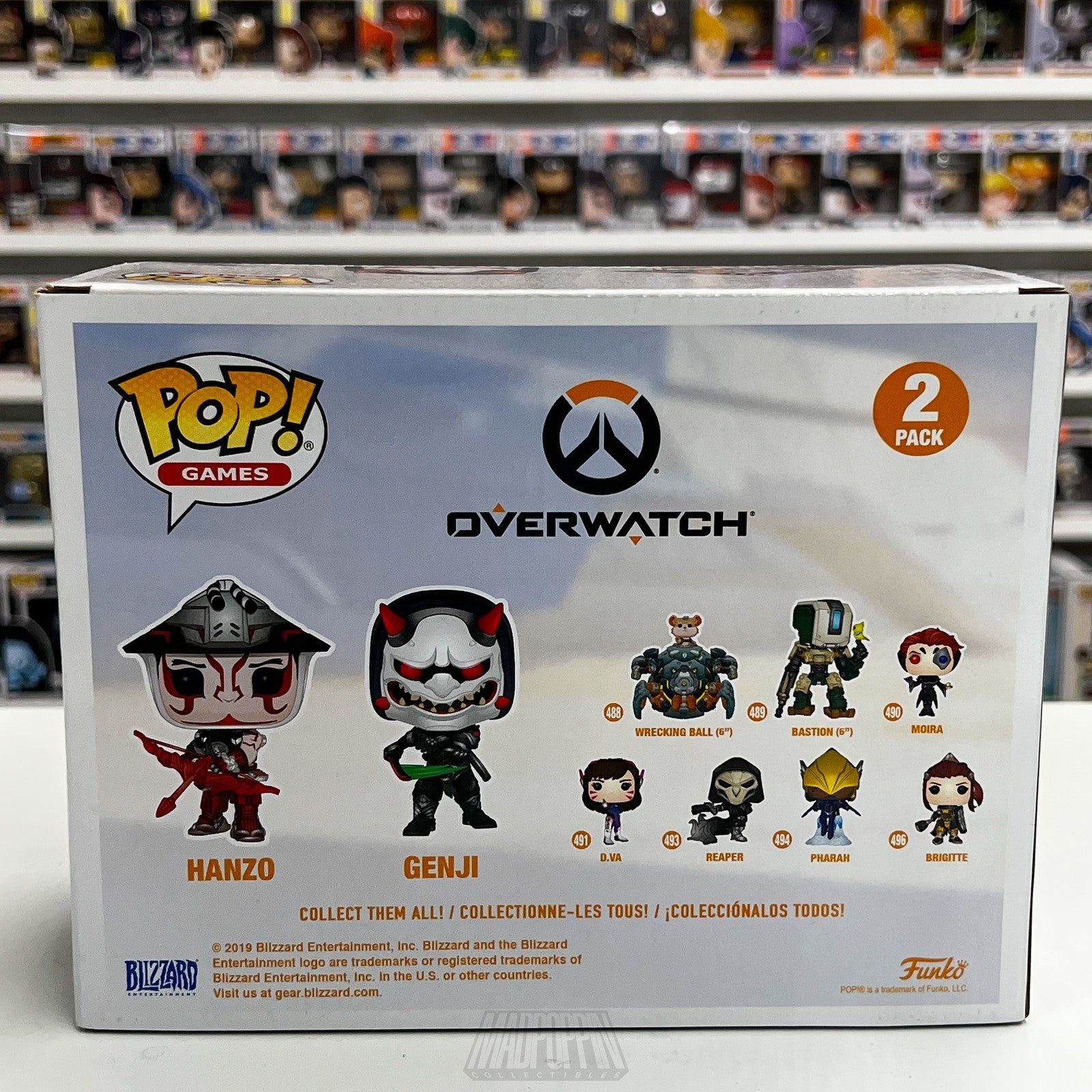 Funko Pop Overwatch Hanzo Genji 2 Pack E3 2019 Limited Edition Vinyl Figures