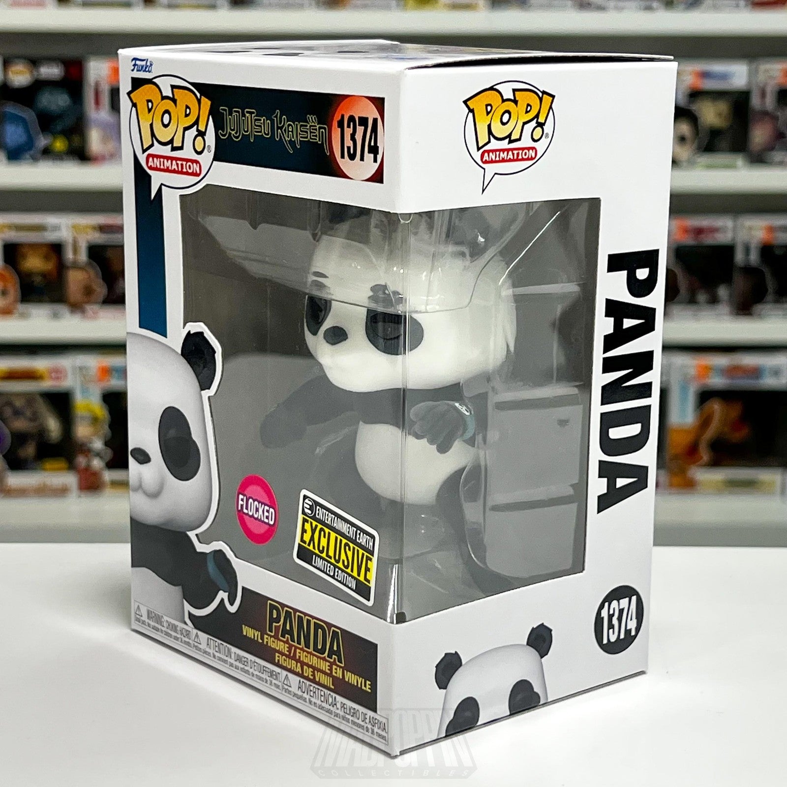Funko Pop Jujutsu Kaisen Panda 1374 Flocked Entertainment Earth Vinyl Anime