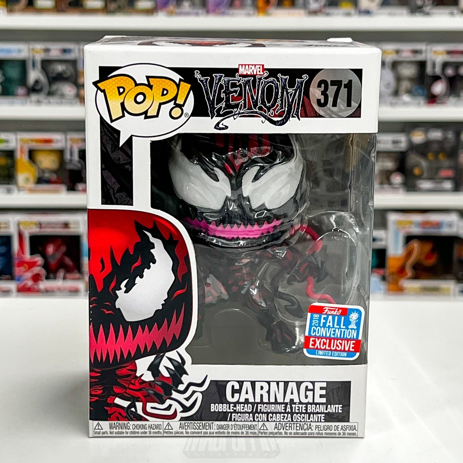Funko Pop Marvel Venom Carnage Tendrils NYCC Fall Con 371 Symbiote Vinyl Figure0