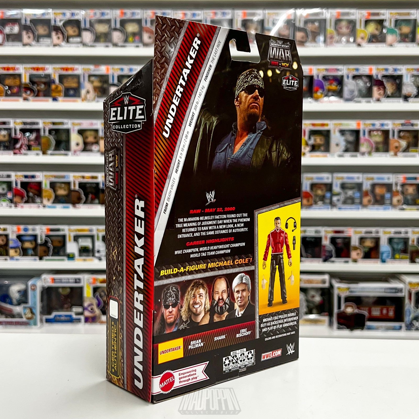 Mattel WWE vs WCW Elite Undertaker Monday Night War BAF Cole Wrestling Figure