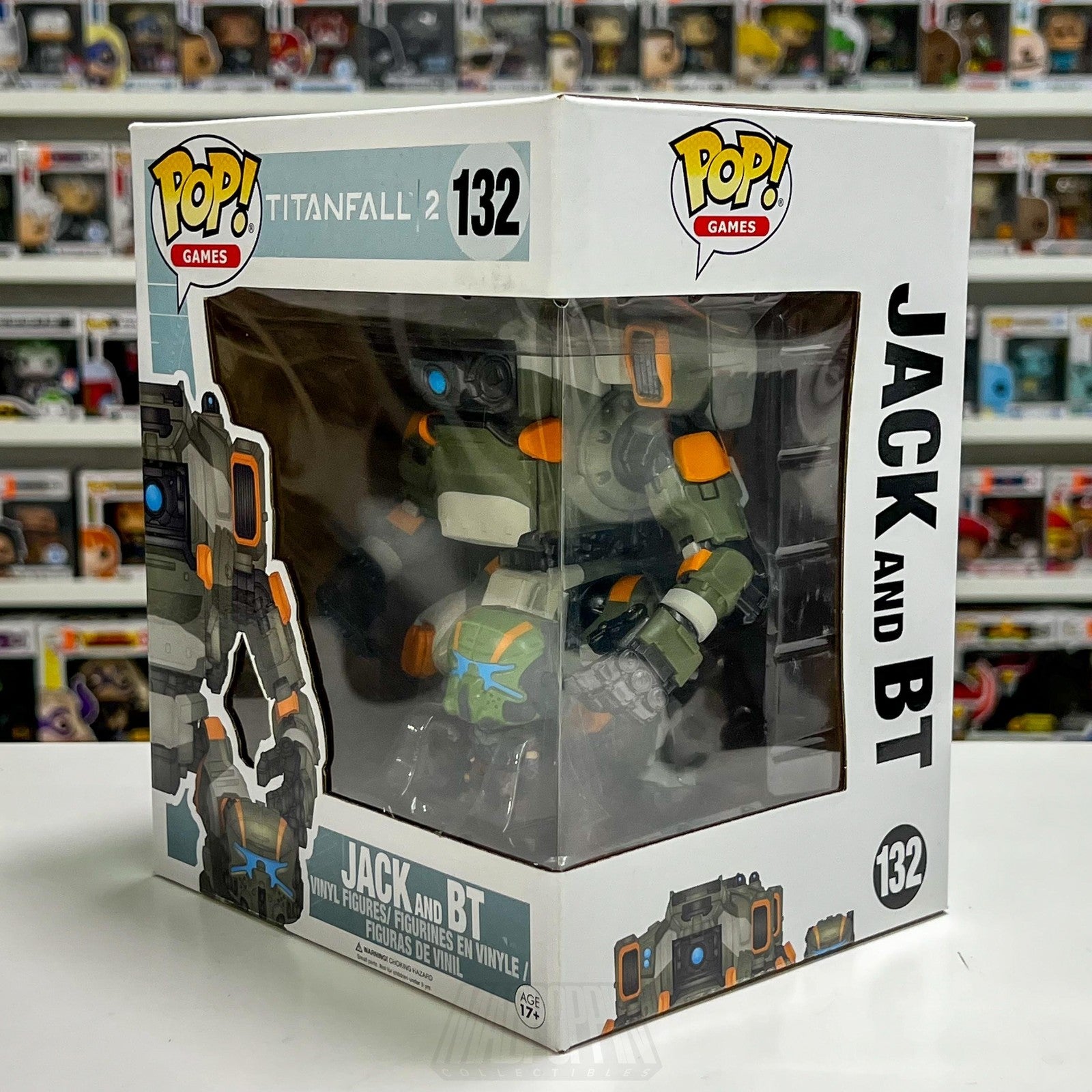 Funko Pop Video Games Titanfall 2 Jack and BT 132 Vaulted Vinyl Protector MINT