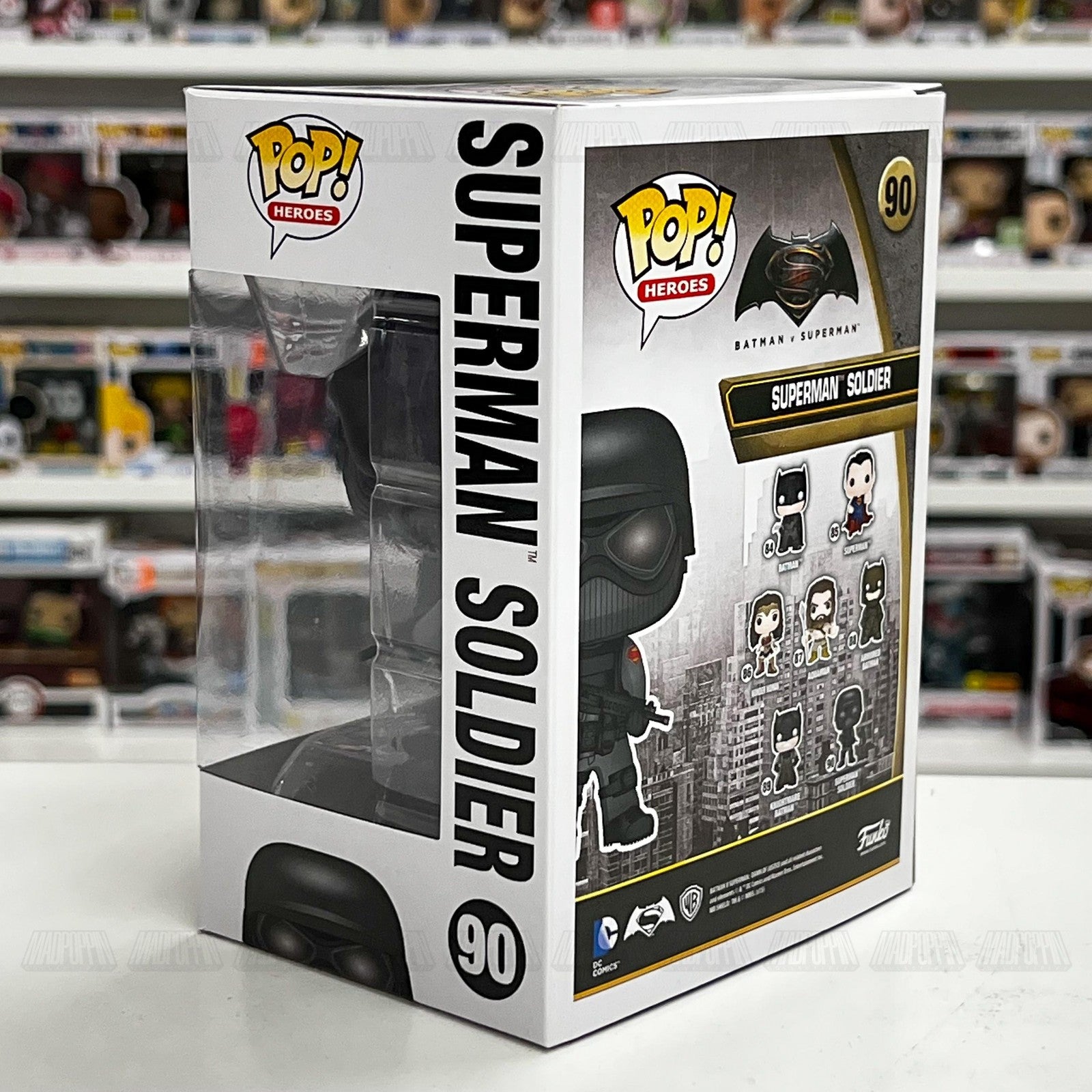 Funko Pop Superman Soldier #90 Batman v Superman DC Comics Vinyl Figure NIB