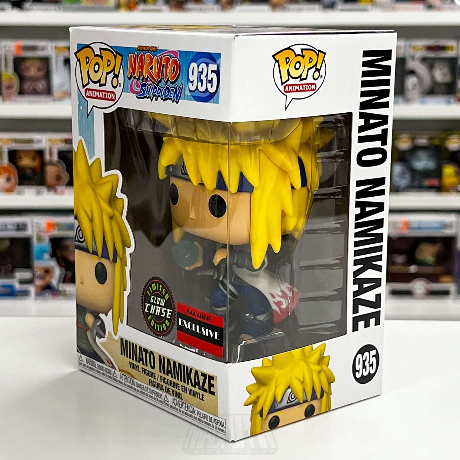 Funko Pop Anime Naruto Minato Namikaze Chase Glow AAA Exclusive 935 Vinyl Figure2