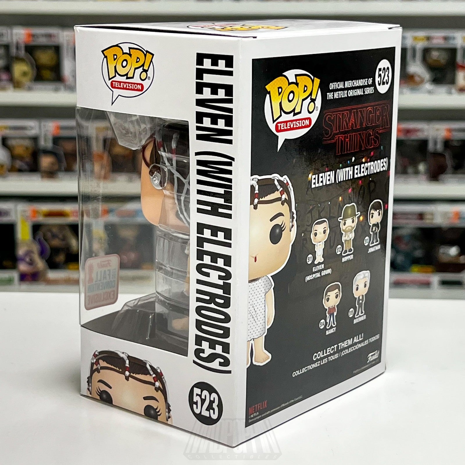 Funko Pop TV Stranger Things Eleven Electrodes 523 NYCC Fall Con Horror Netflix