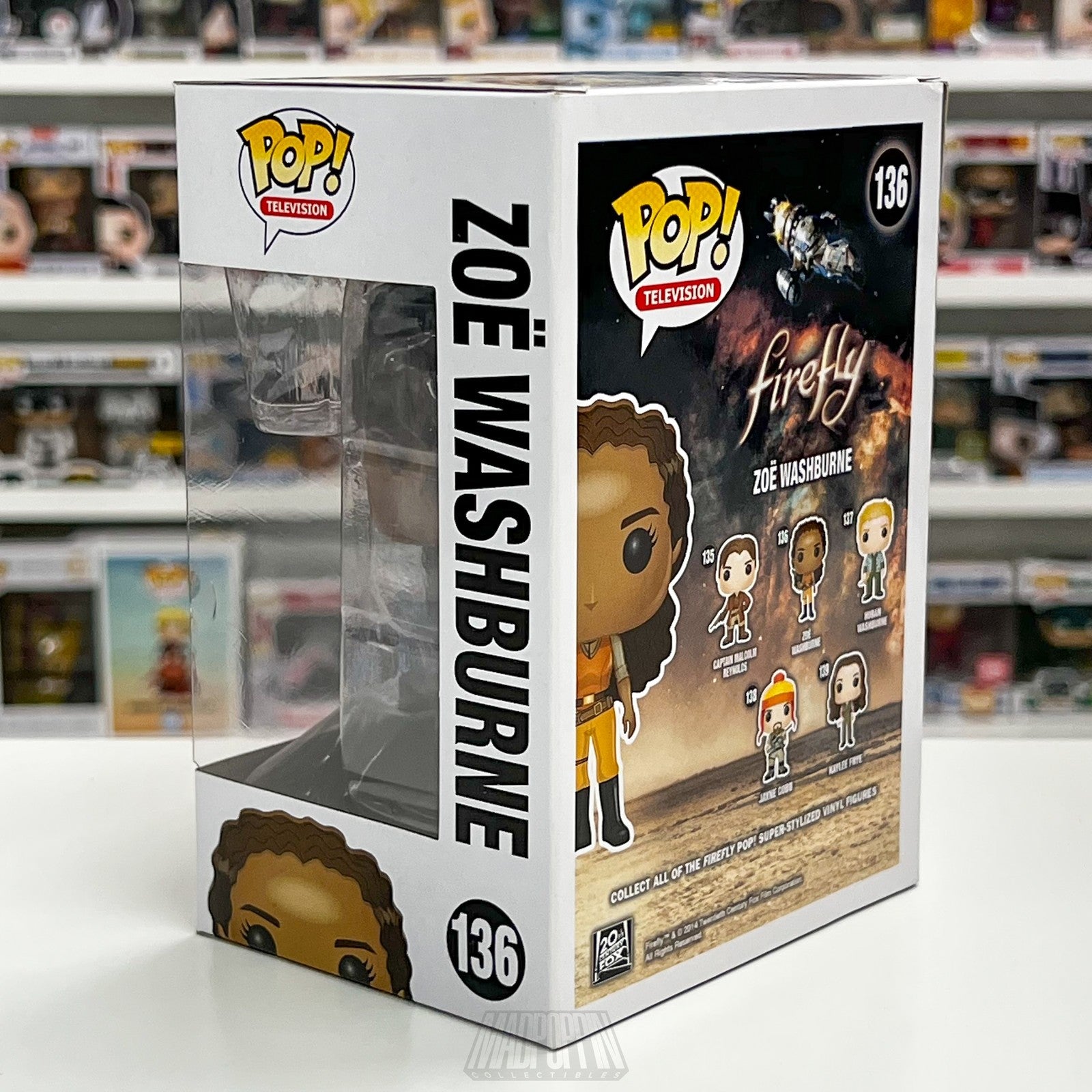 Funko Pop Zoë Washburne Firefly 136 Vinyl Figure TV Show Collectible Box Whedon