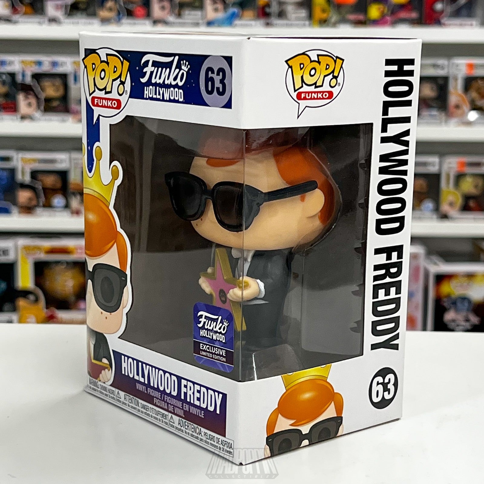Funko Pop Hollywood Freddy 63 Exclusive Limited Edition Vinyl Figure Collectible