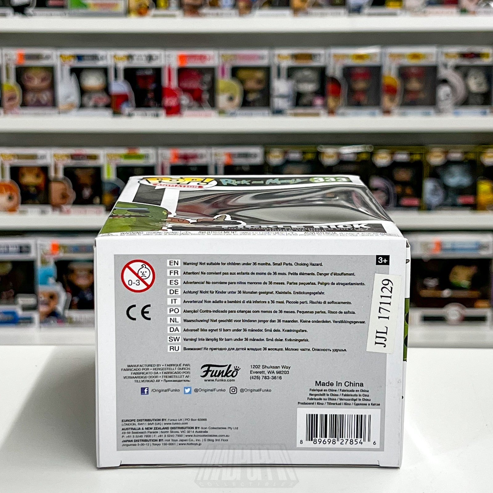 Funko Pop Animation Rick and Morty Pickle Rick 333 Adult Swim Vinyl Figure Toy7