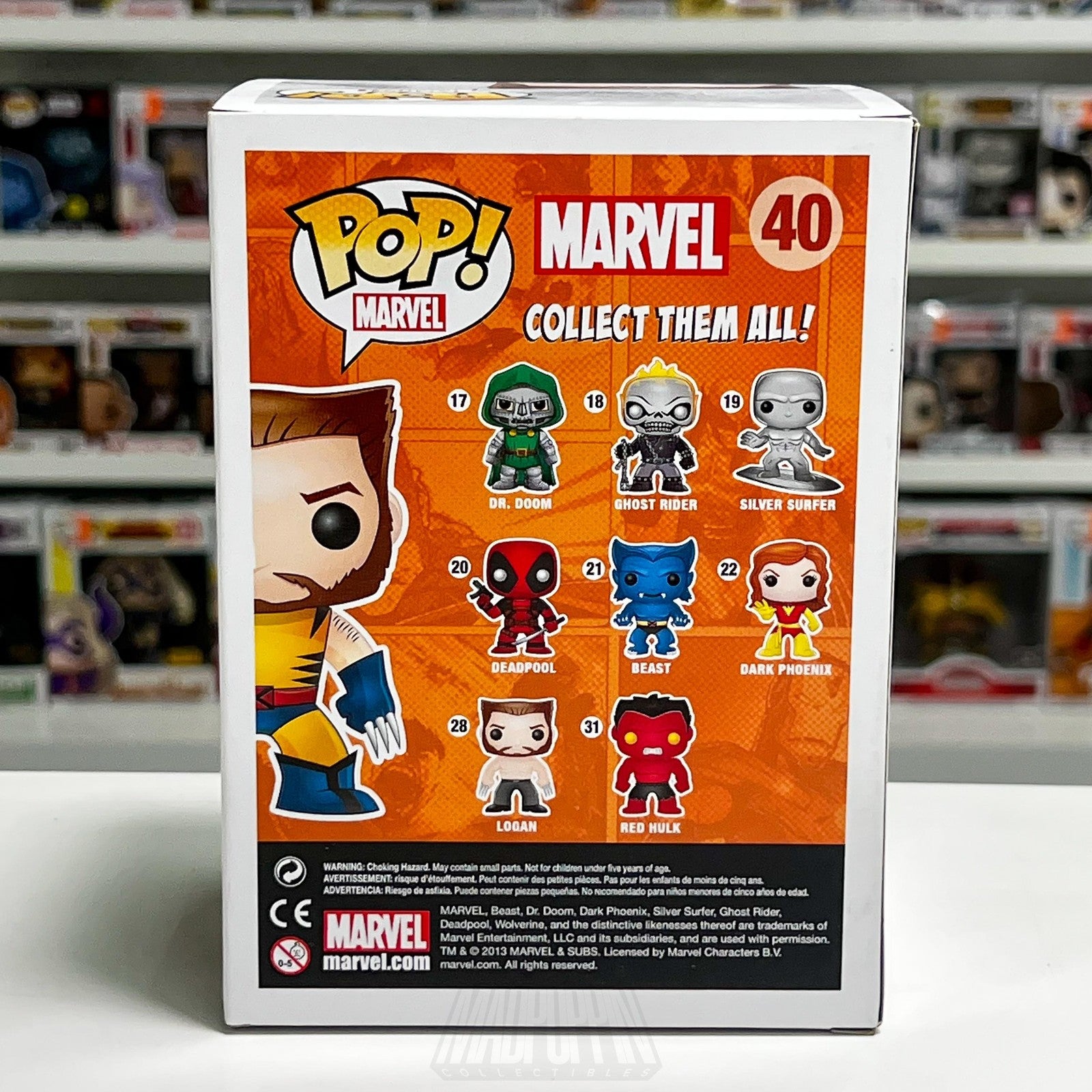 Funko Pop Marvel Wolverine Unmasked 40 Toytastik VAULTED Vinyl Armor SUPER RARE