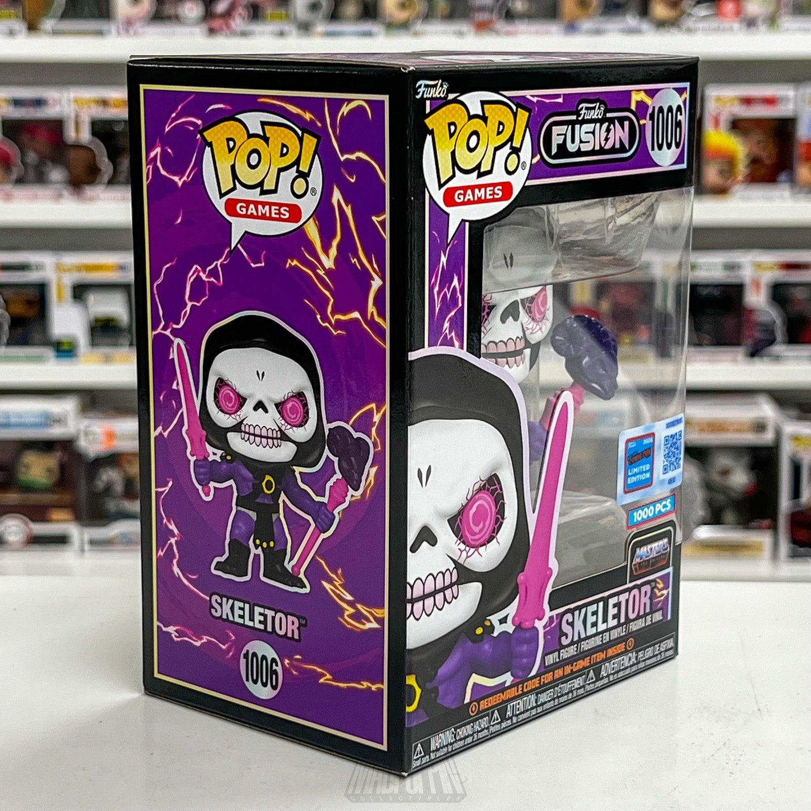 Funko Pop Fusion Skeletor 1006 NYCC 2024 Exclusive Masters Universe 1000 PCS