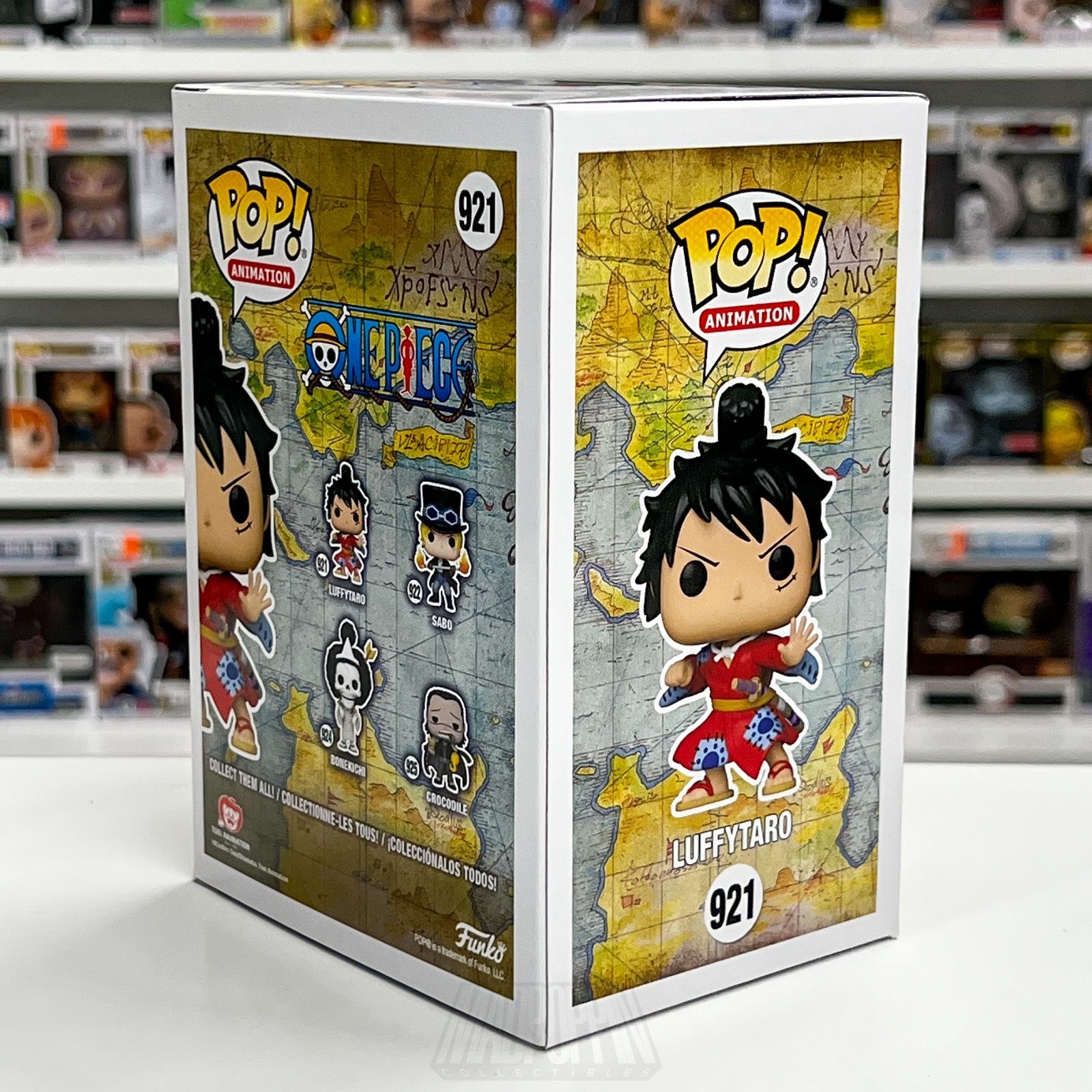 Funko Pop Anime One Piece Luffytaro Metallic Hot Topic 921 Vinyl Figure Toy4