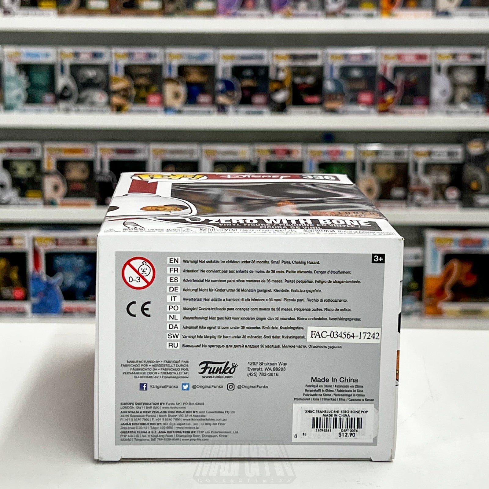 Funko Pop Disney Nightmare Before Christmas Zero Bone Boxlunch 336 Vinyl Figure7